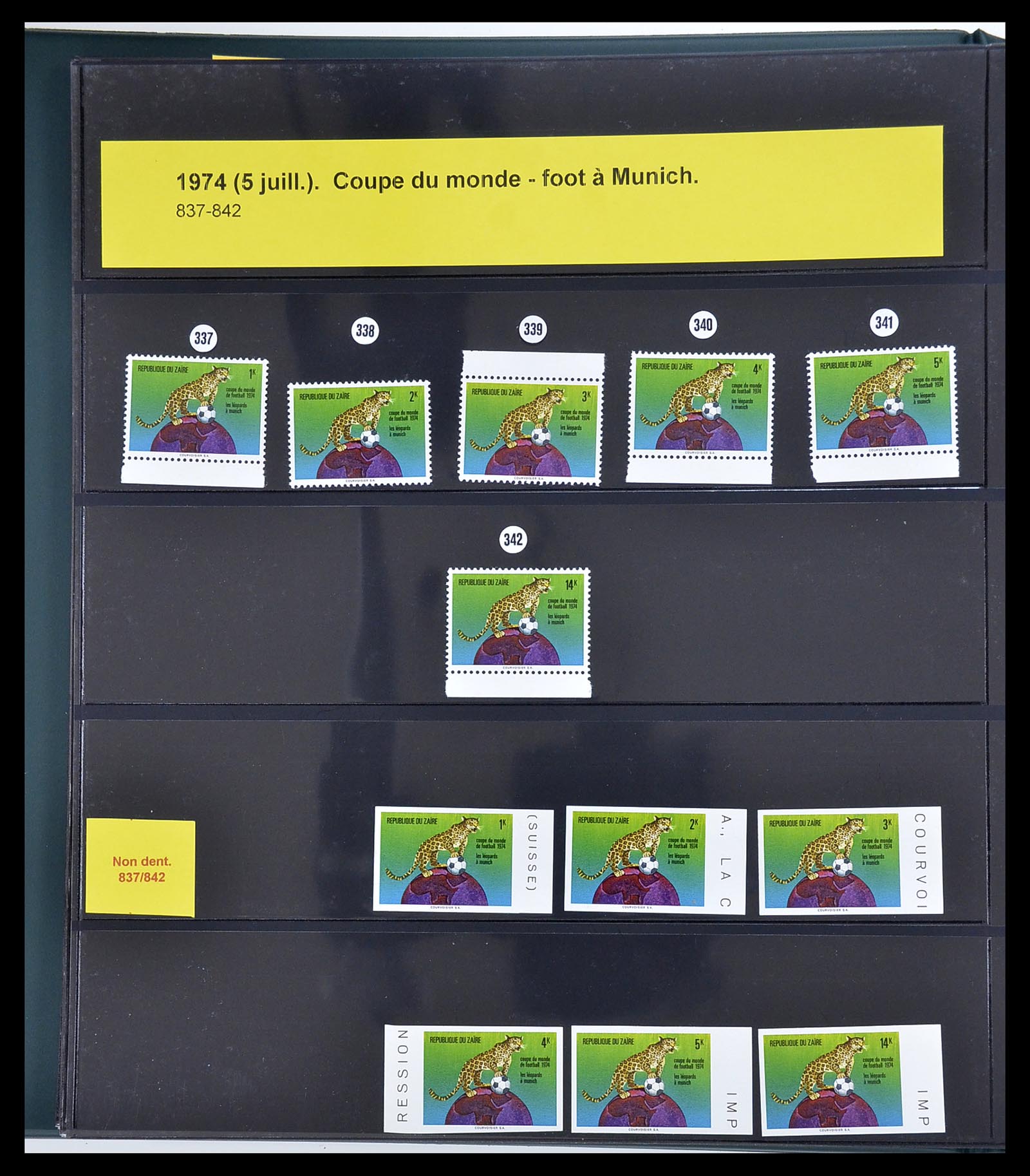 34615 024 - Postzegelverzameling 34615 Zaïre 1971-1986.