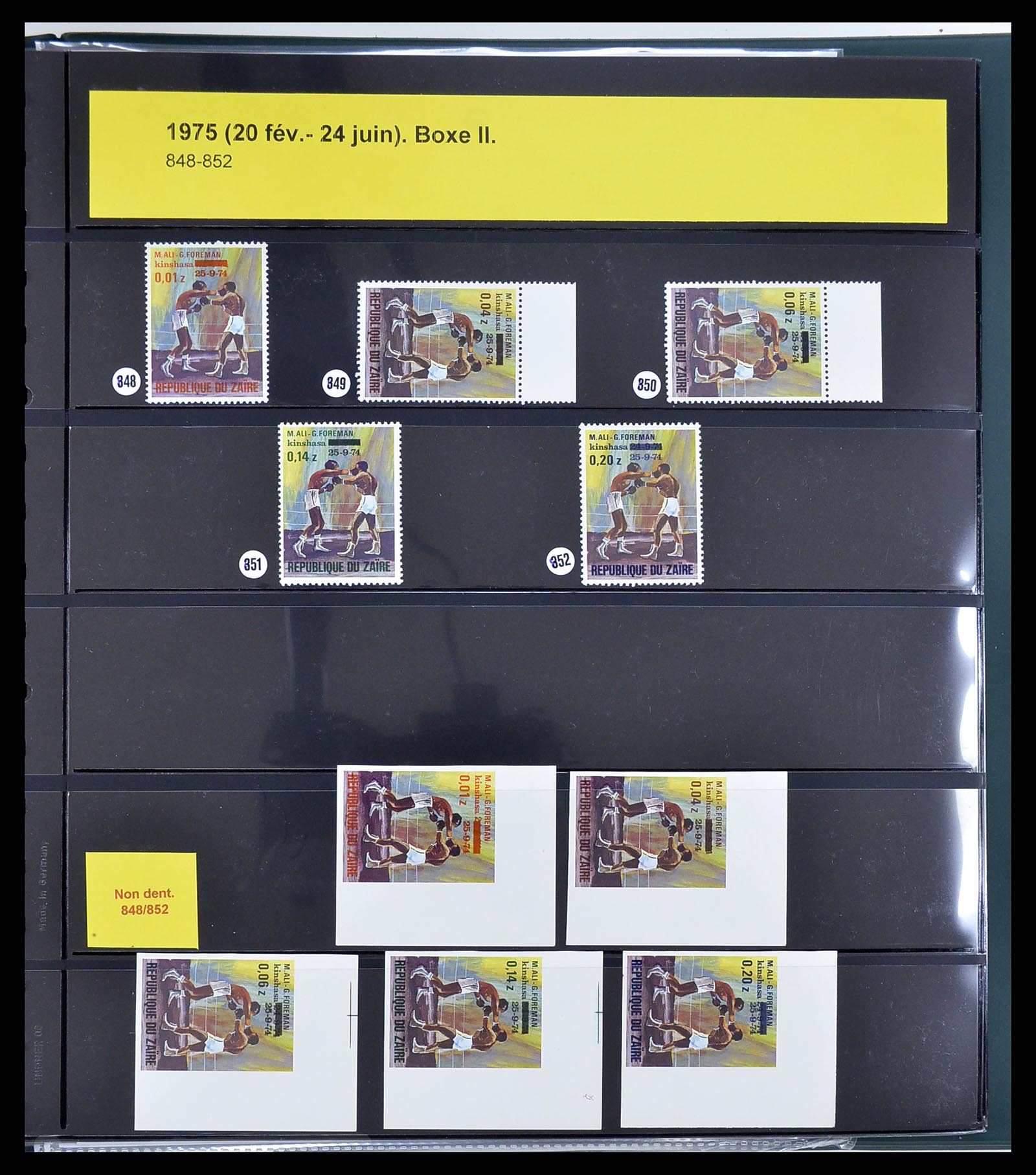34615 031 - Postzegelverzameling 34615 Zaïre 1971-1986.