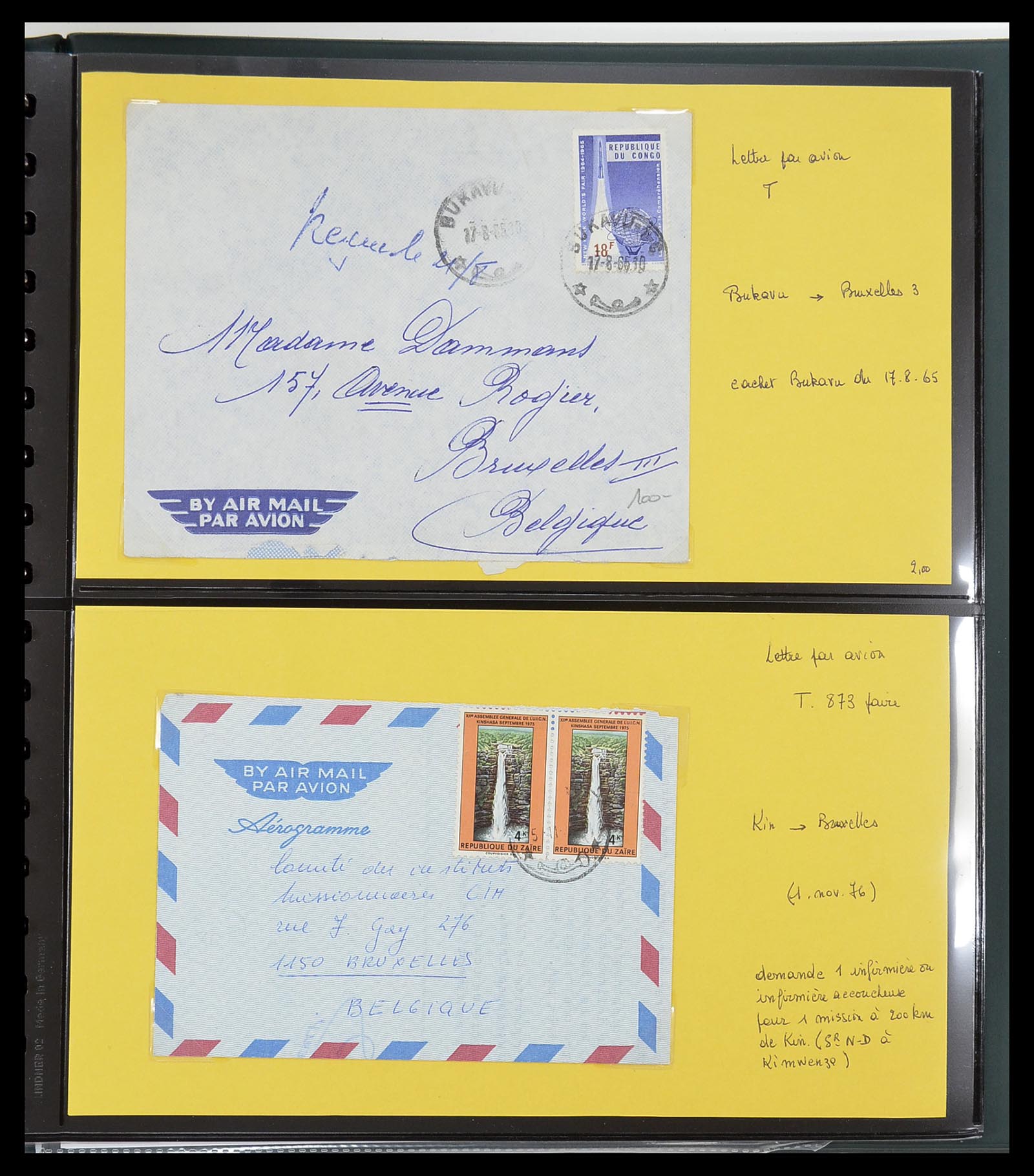 34615 041 - Postzegelverzameling 34615 Zaïre 1971-1986.