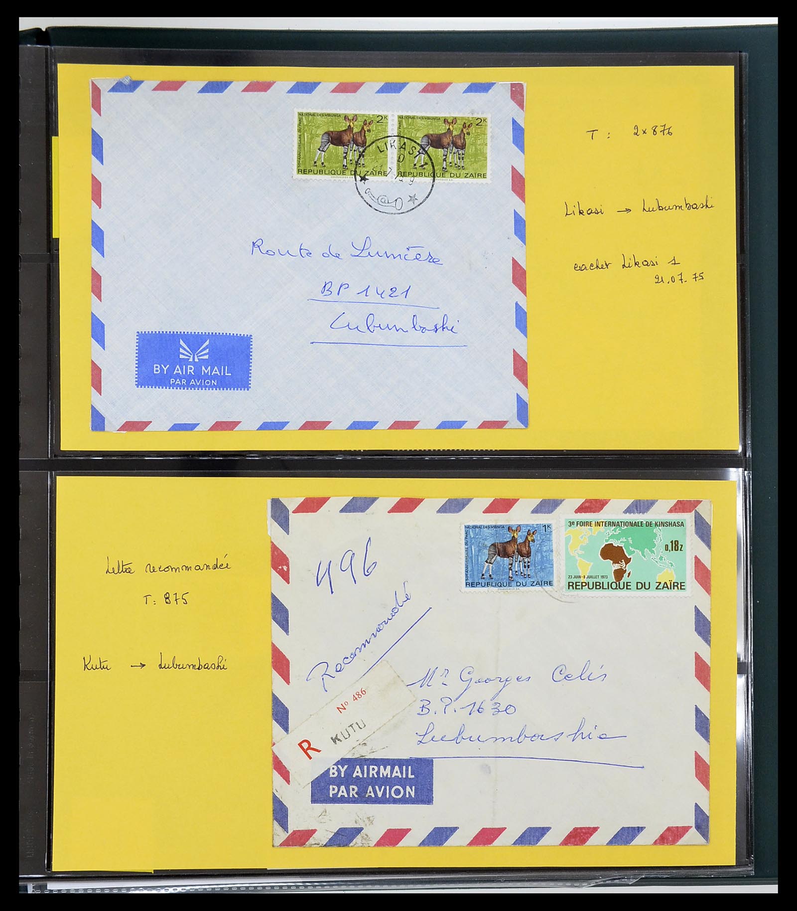 34615 047 - Postzegelverzameling 34615 Zaïre 1971-1986.