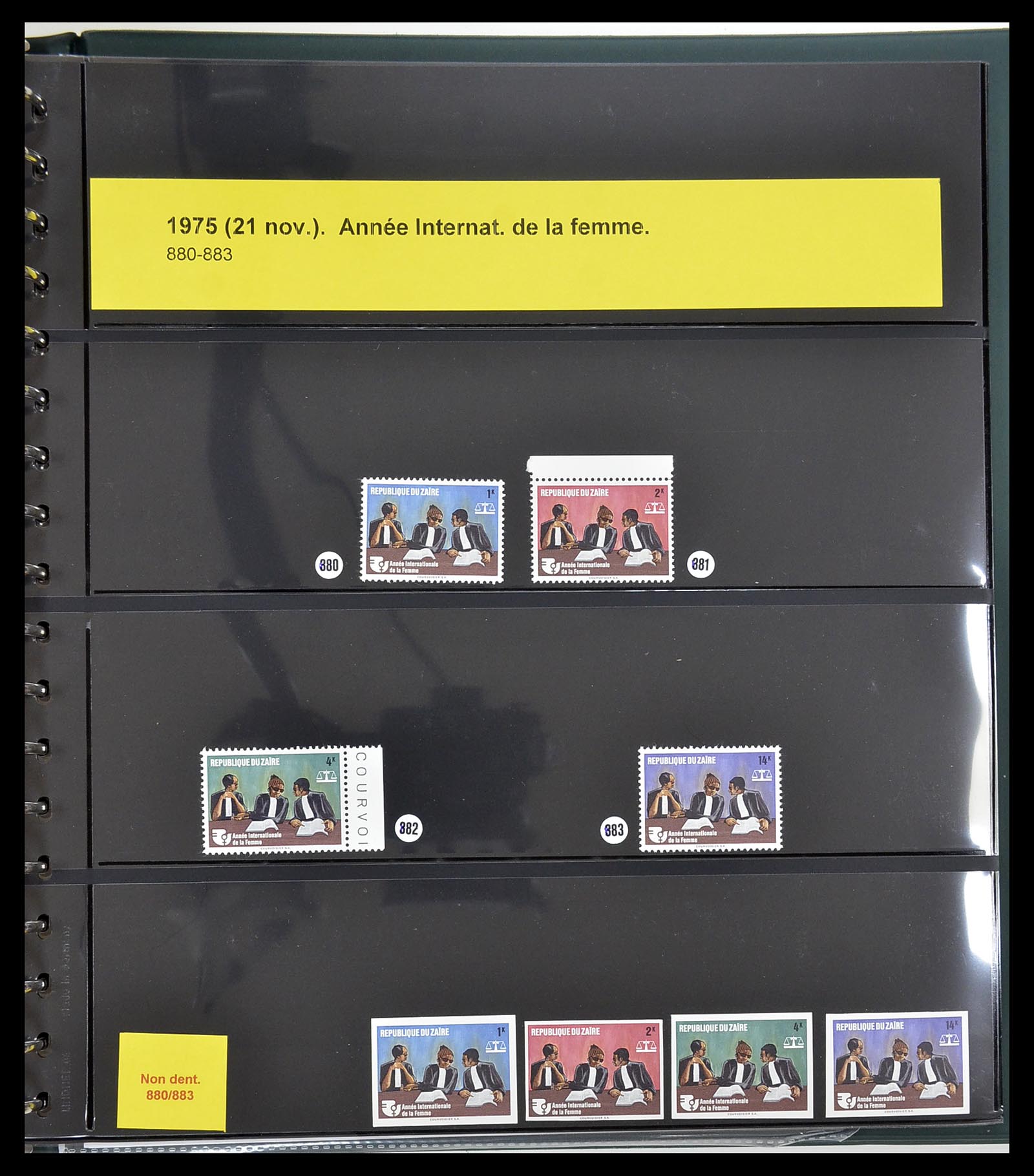 34615 049 - Postzegelverzameling 34615 Zaïre 1971-1986.