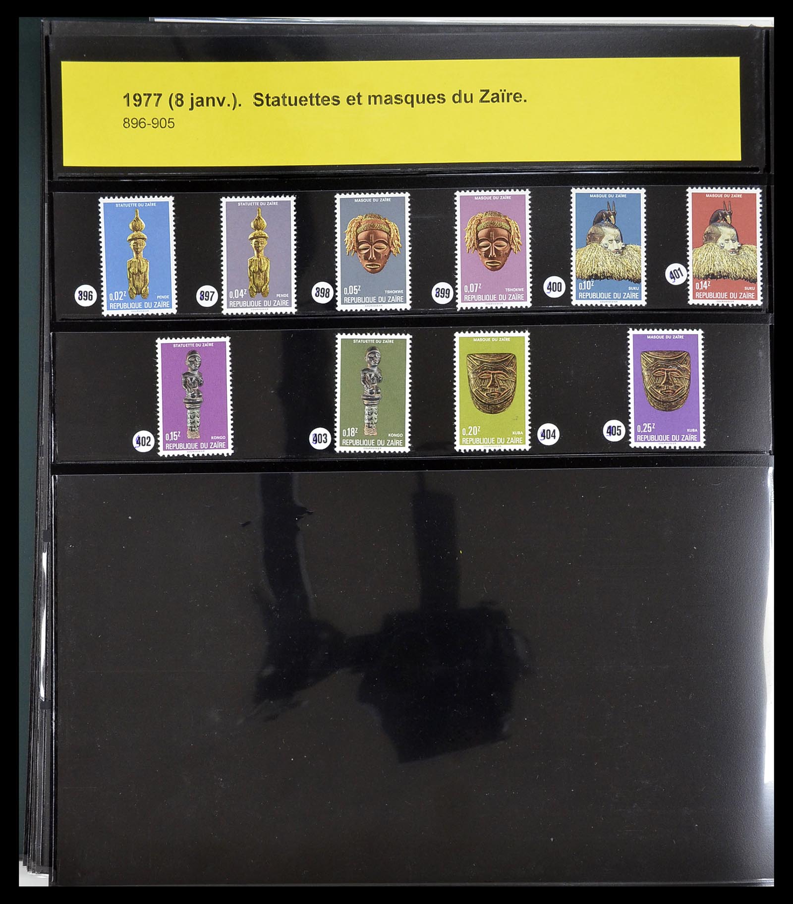34615 059 - Postzegelverzameling 34615 Zaïre 1971-1986.