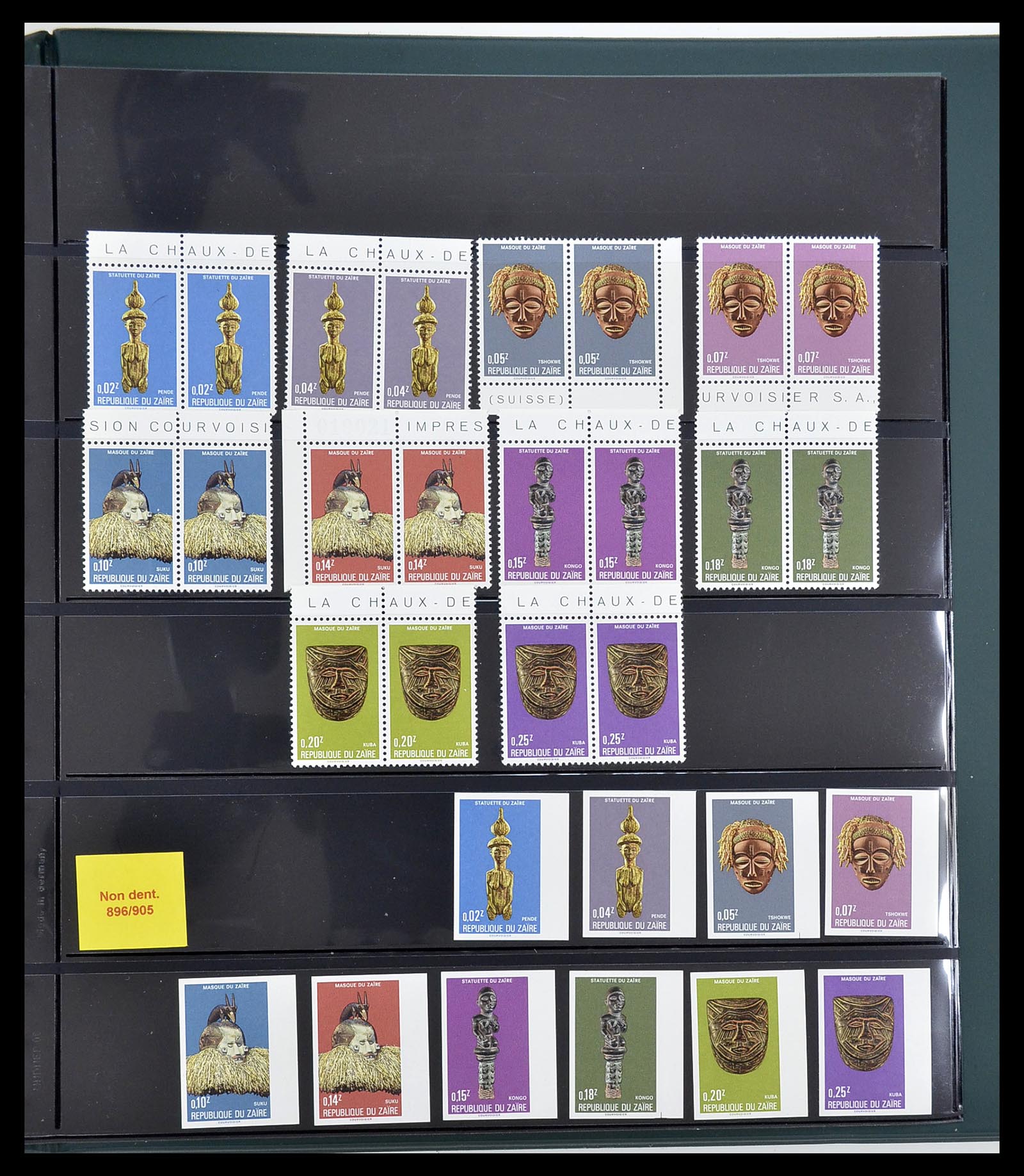 34615 064 - Postzegelverzameling 34615 Zaïre 1971-1986.
