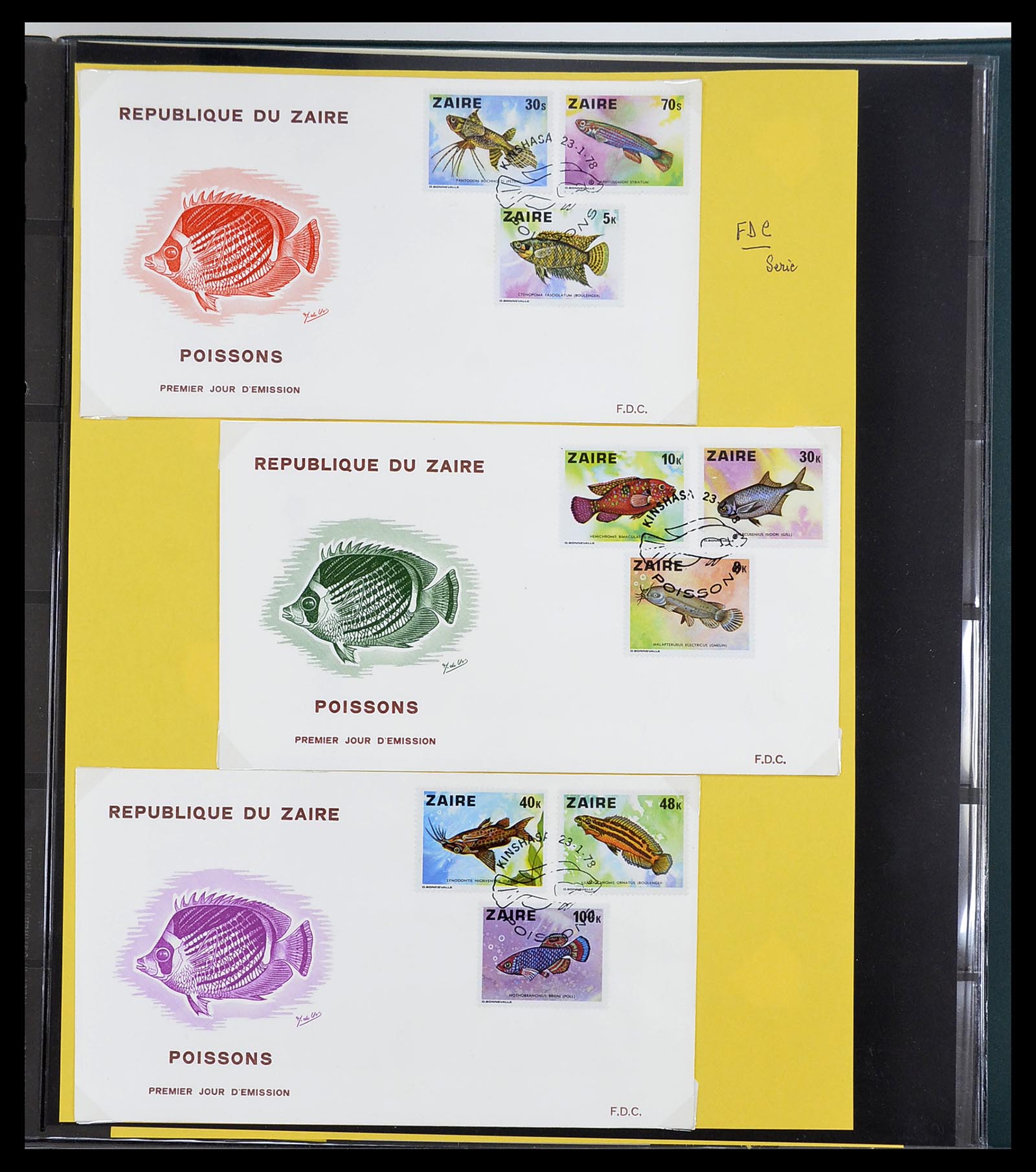 34615 067 - Postzegelverzameling 34615 Zaïre 1971-1986.