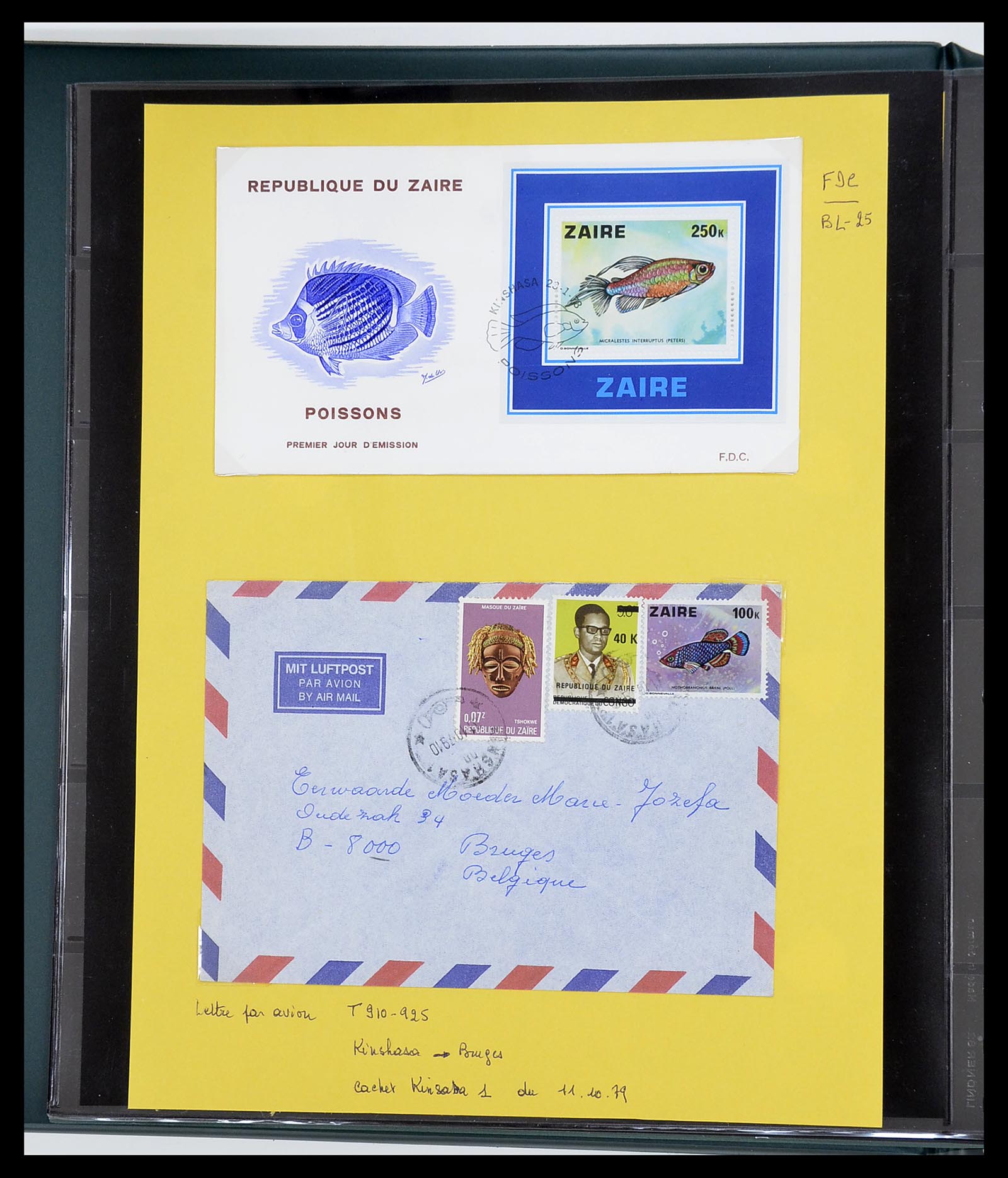 34615 068 - Postzegelverzameling 34615 Zaïre 1971-1986.