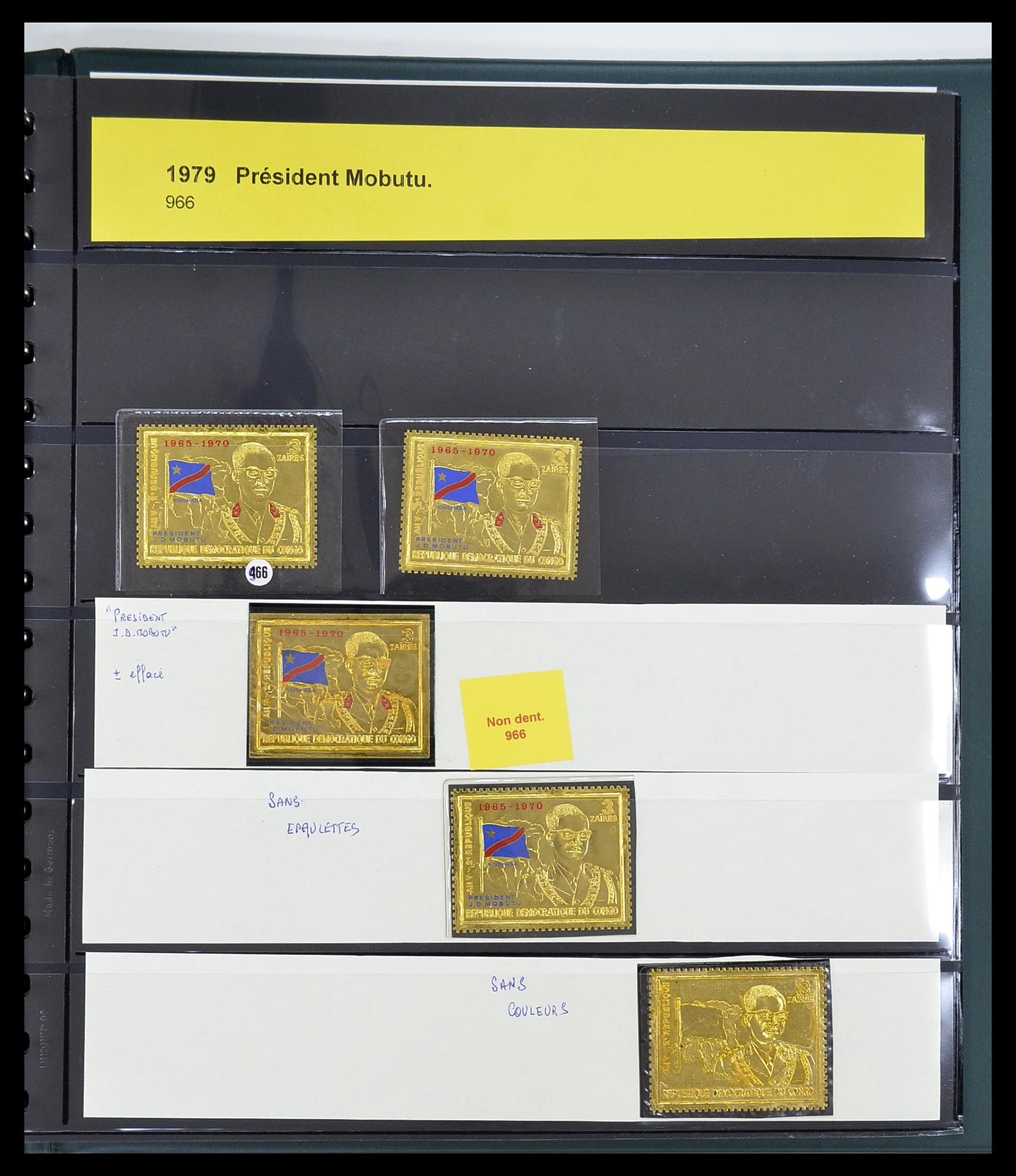 34615 095 - Postzegelverzameling 34615 Zaïre 1971-1986.