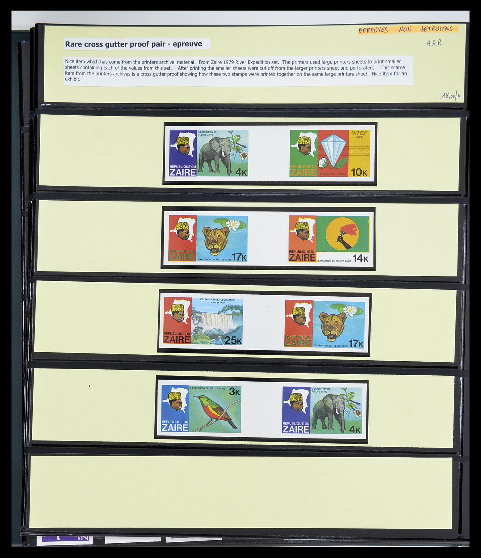 34615 100 - Postzegelverzameling 34615 Zaïre 1971-1986.