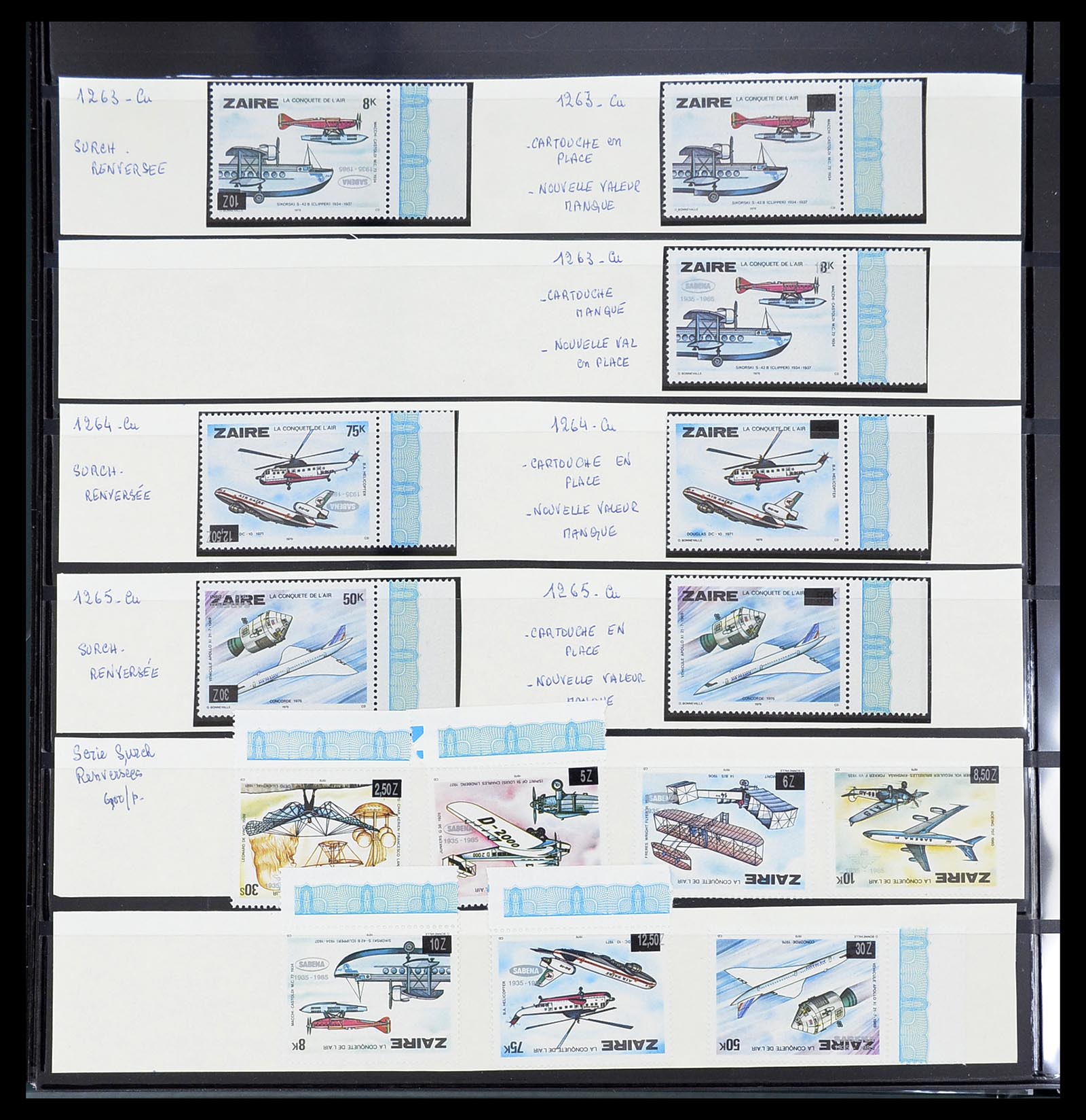 34615 305 - Postzegelverzameling 34615 Zaïre 1971-1986.