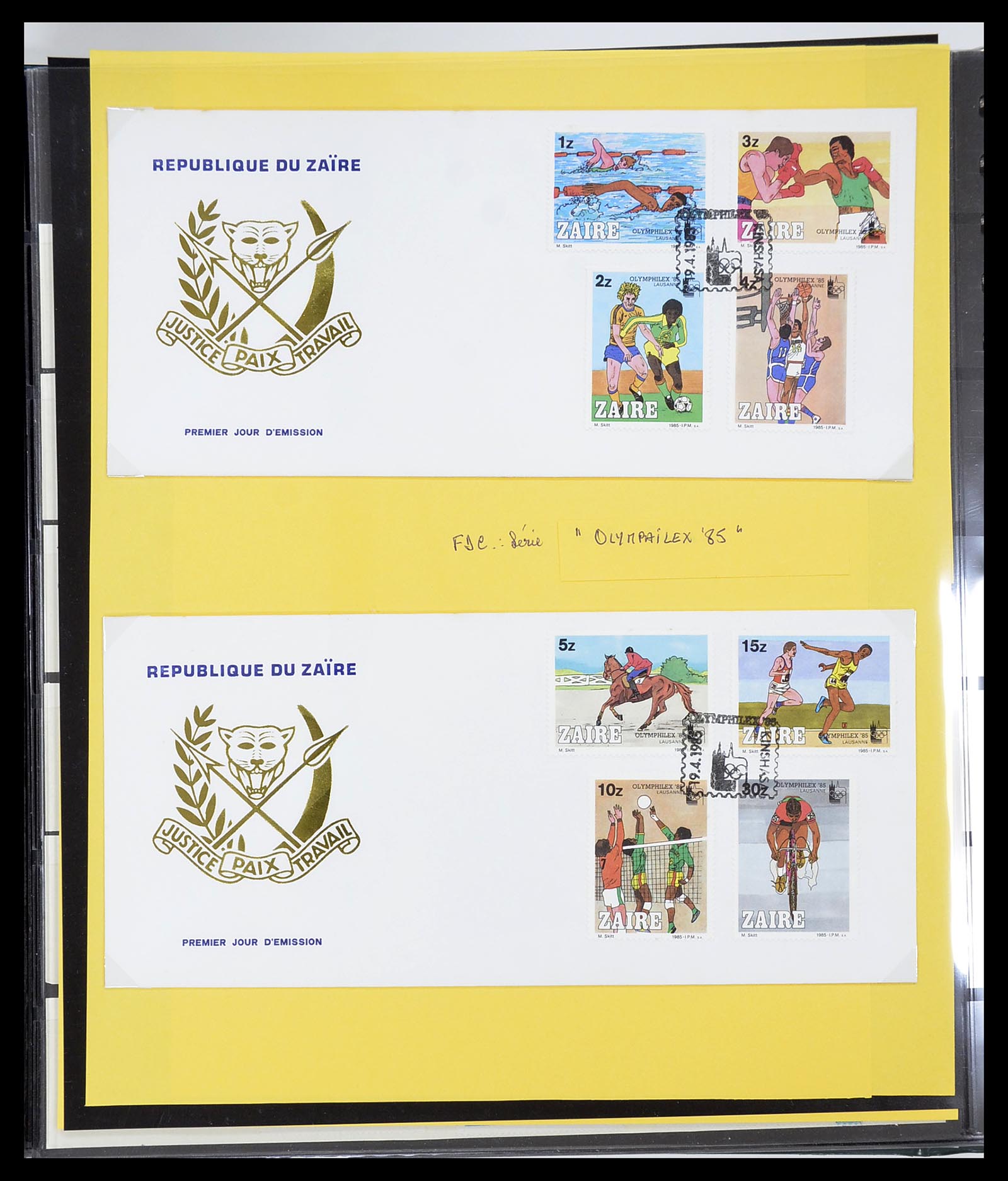 34615 307 - Postzegelverzameling 34615 Zaïre 1971-1986.