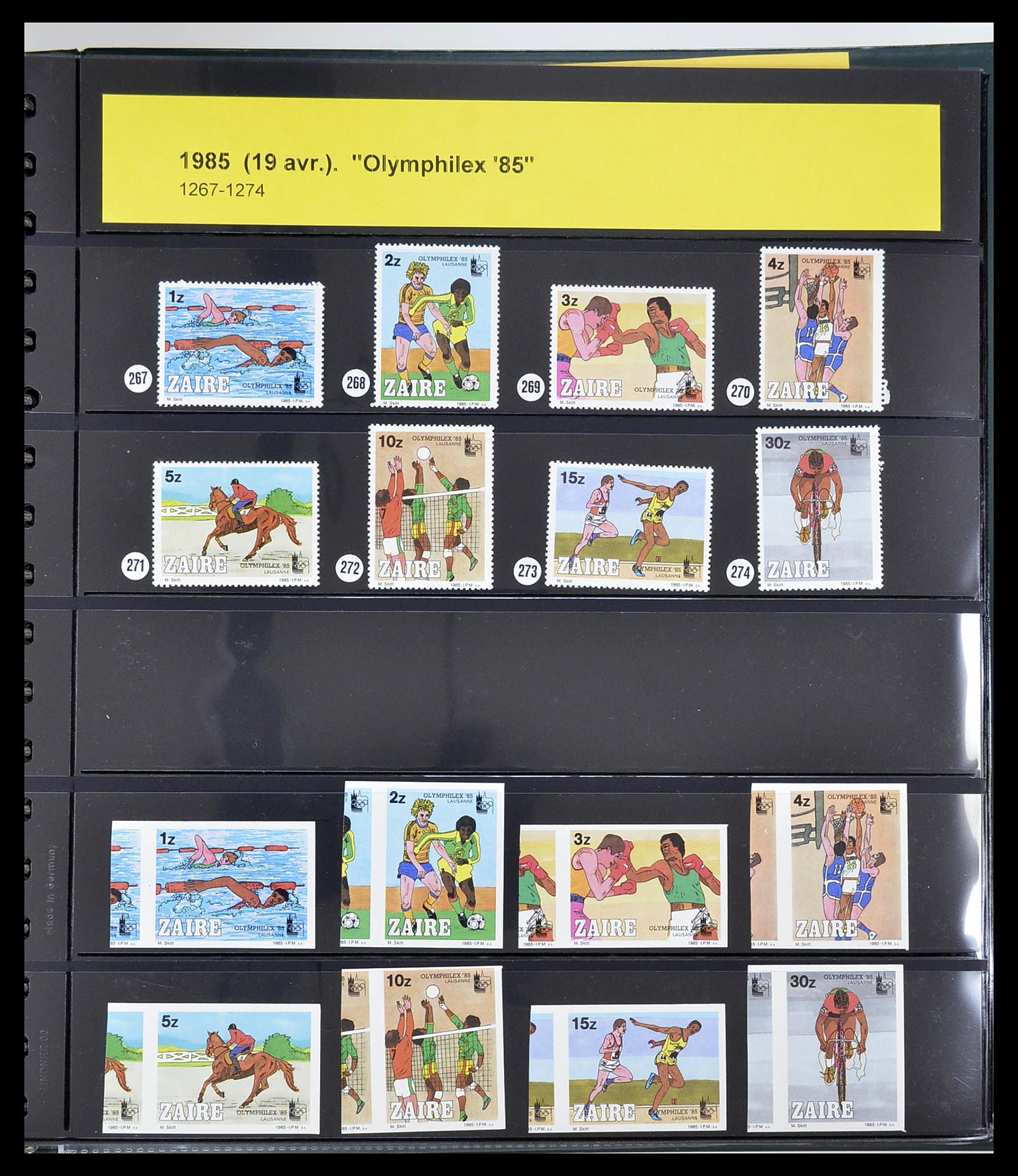 34615 308 - Postzegelverzameling 34615 Zaïre 1971-1986.