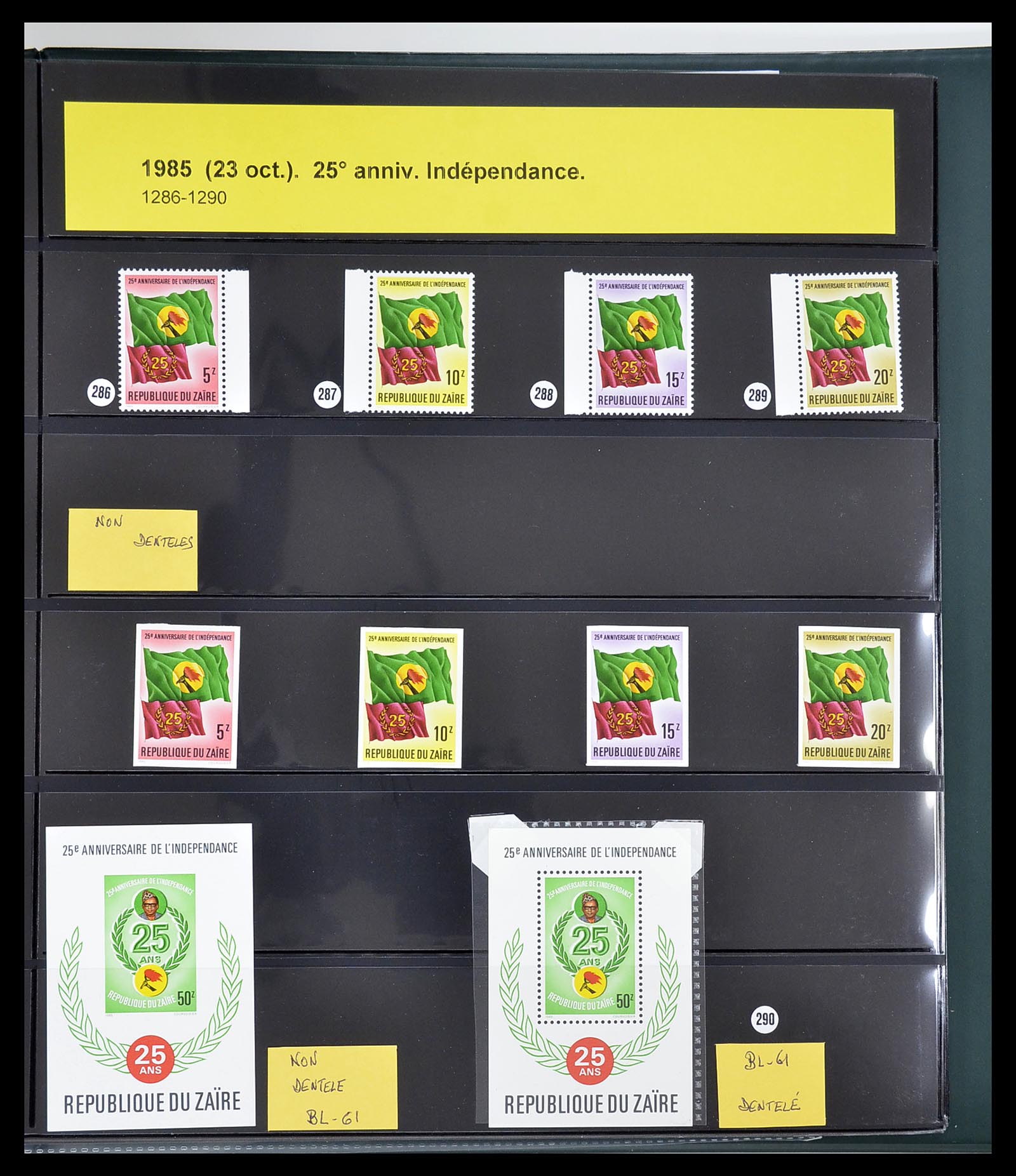 34615 316 - Postzegelverzameling 34615 Zaïre 1971-1986.