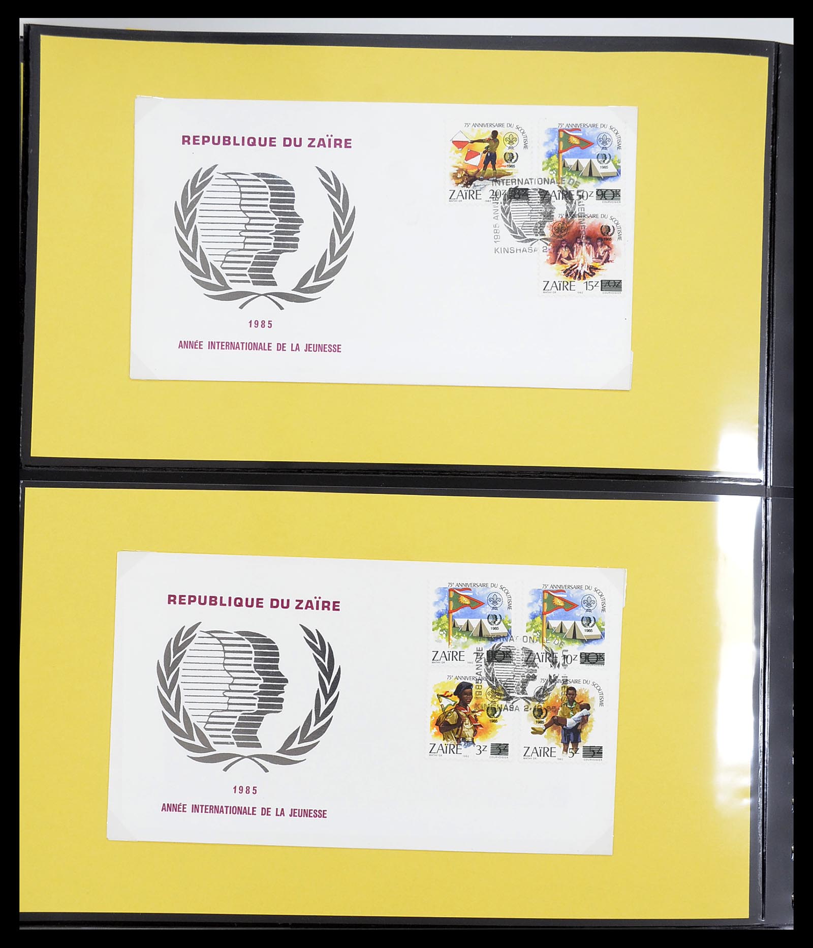 34615 319 - Postzegelverzameling 34615 Zaïre 1971-1986.