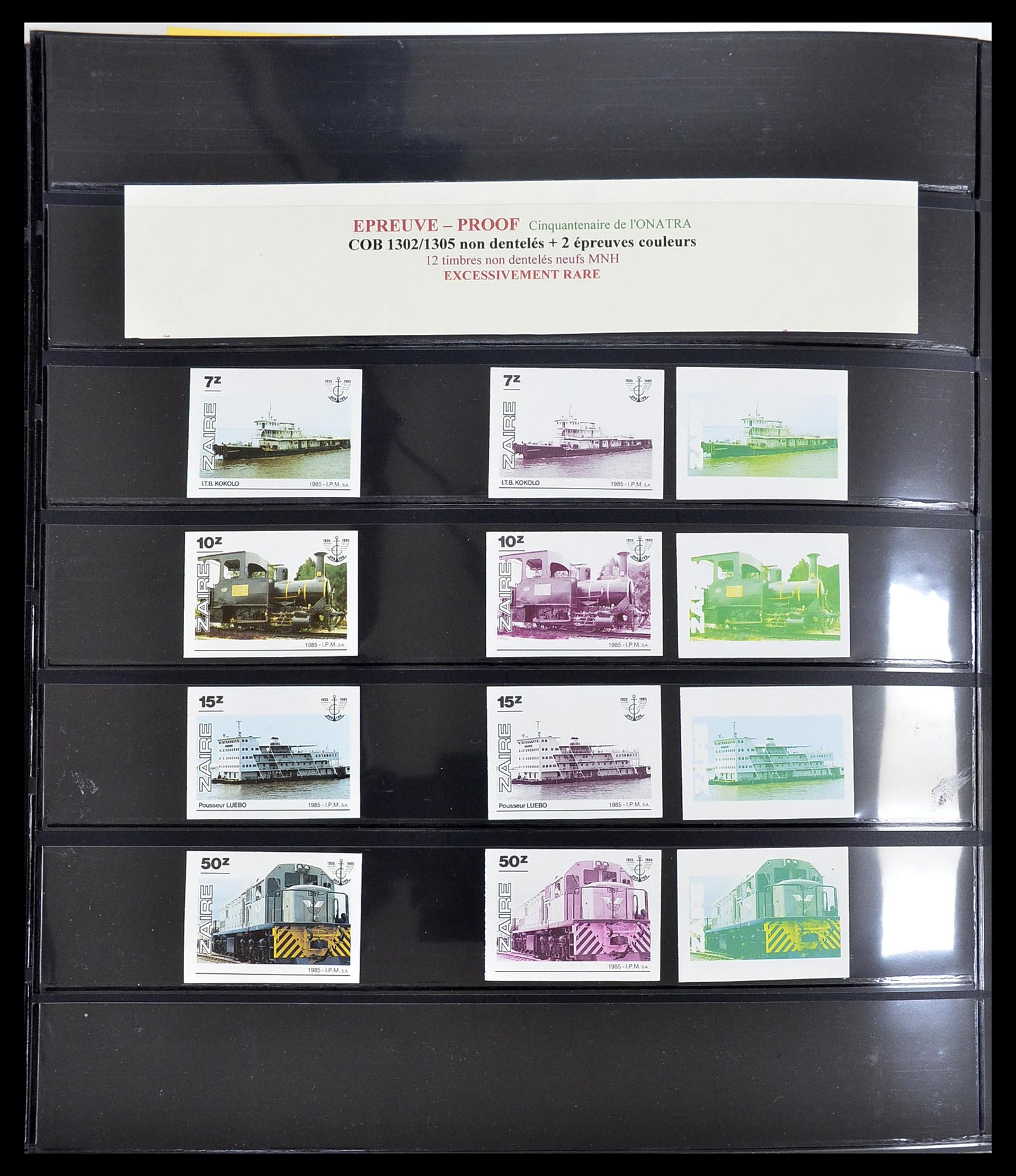 34615 323 - Postzegelverzameling 34615 Zaïre 1971-1986.