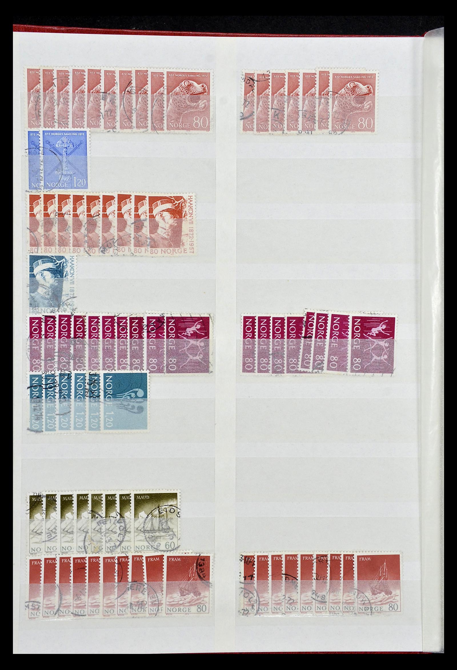 34616 006 - Postzegelverzameling 34616 Noorwegen 1970-2014.