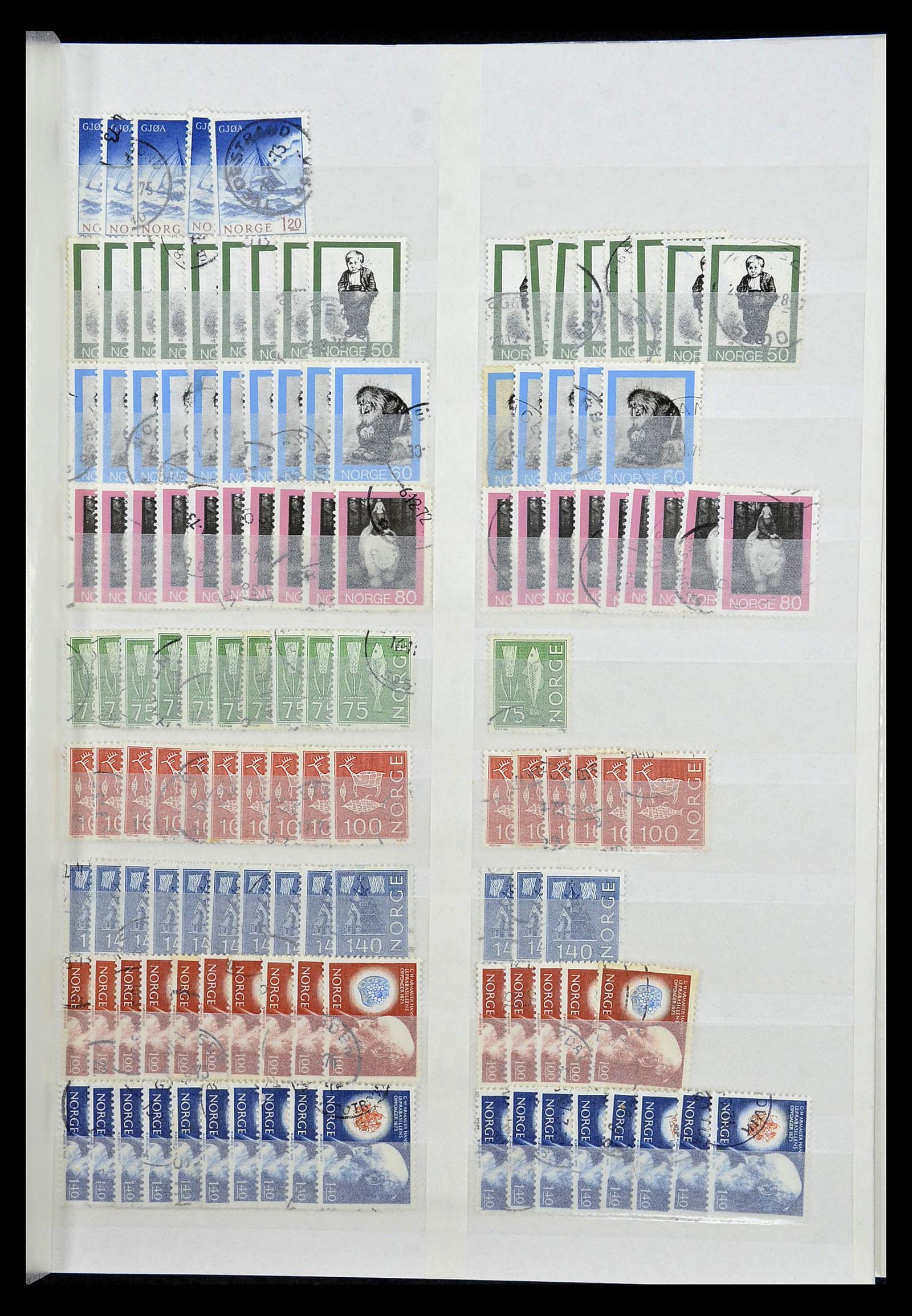 34616 007 - Postzegelverzameling 34616 Noorwegen 1970-2014.