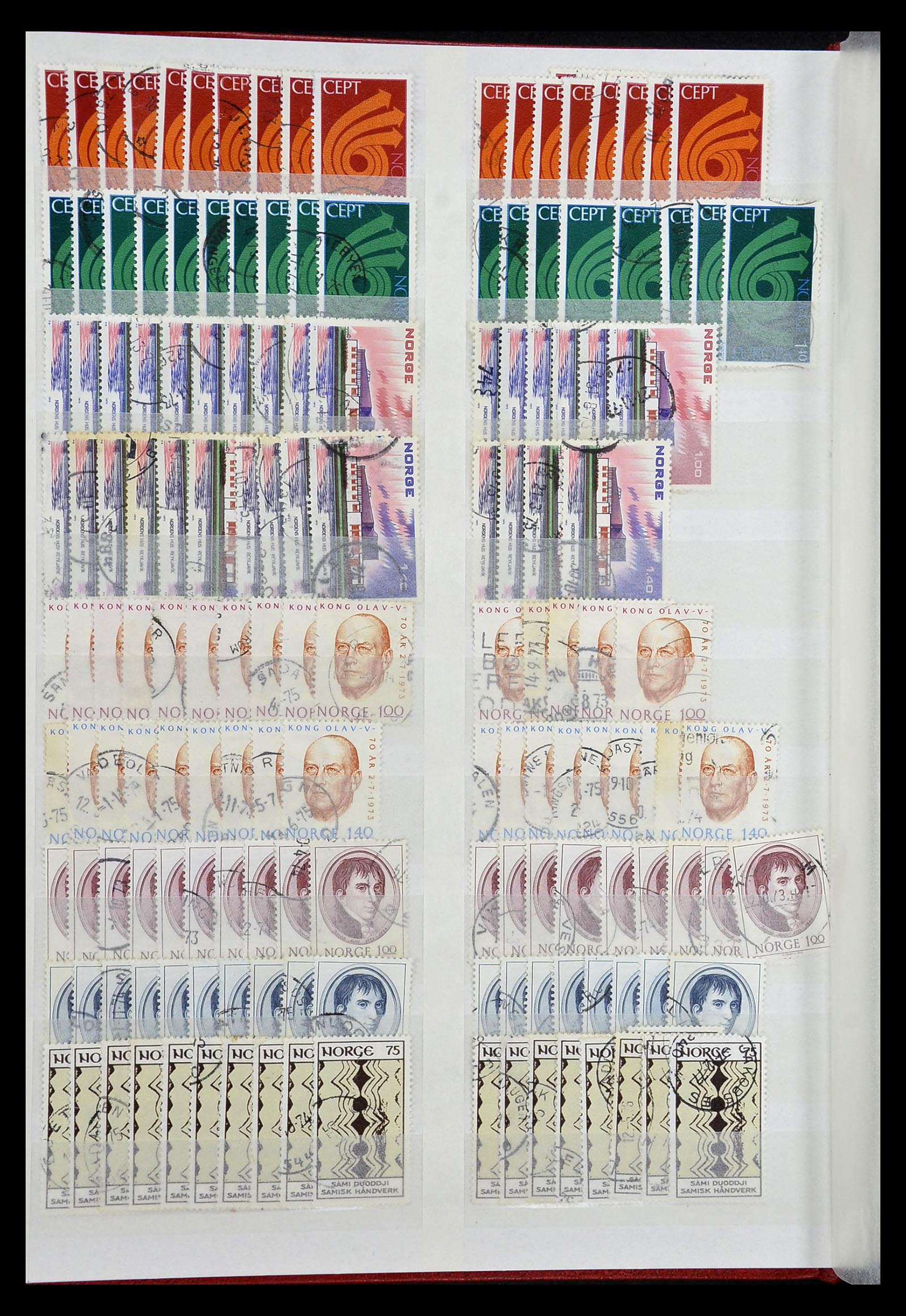 34616 009 - Postzegelverzameling 34616 Noorwegen 1970-2014.