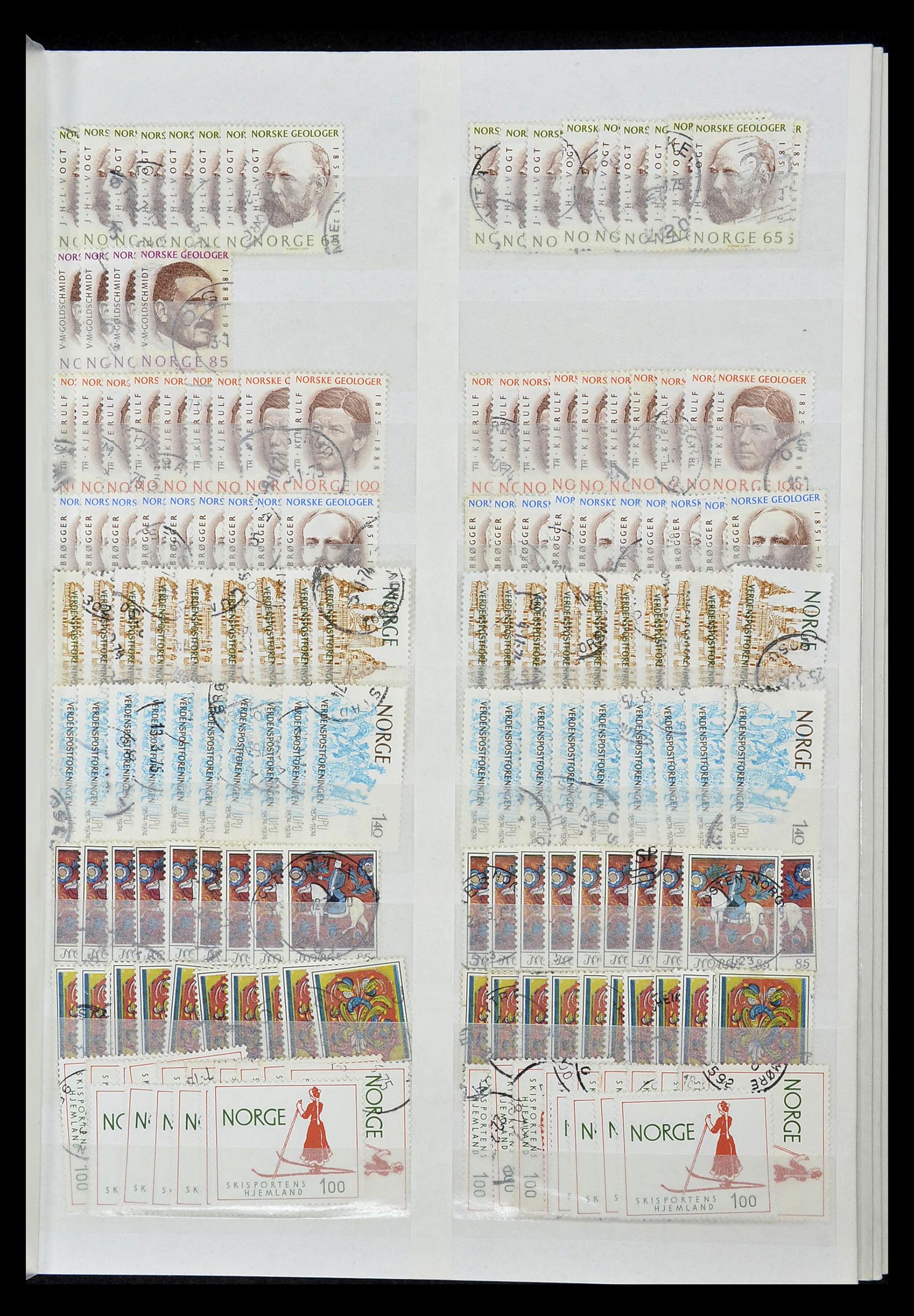 34616 011 - Postzegelverzameling 34616 Noorwegen 1970-2014.