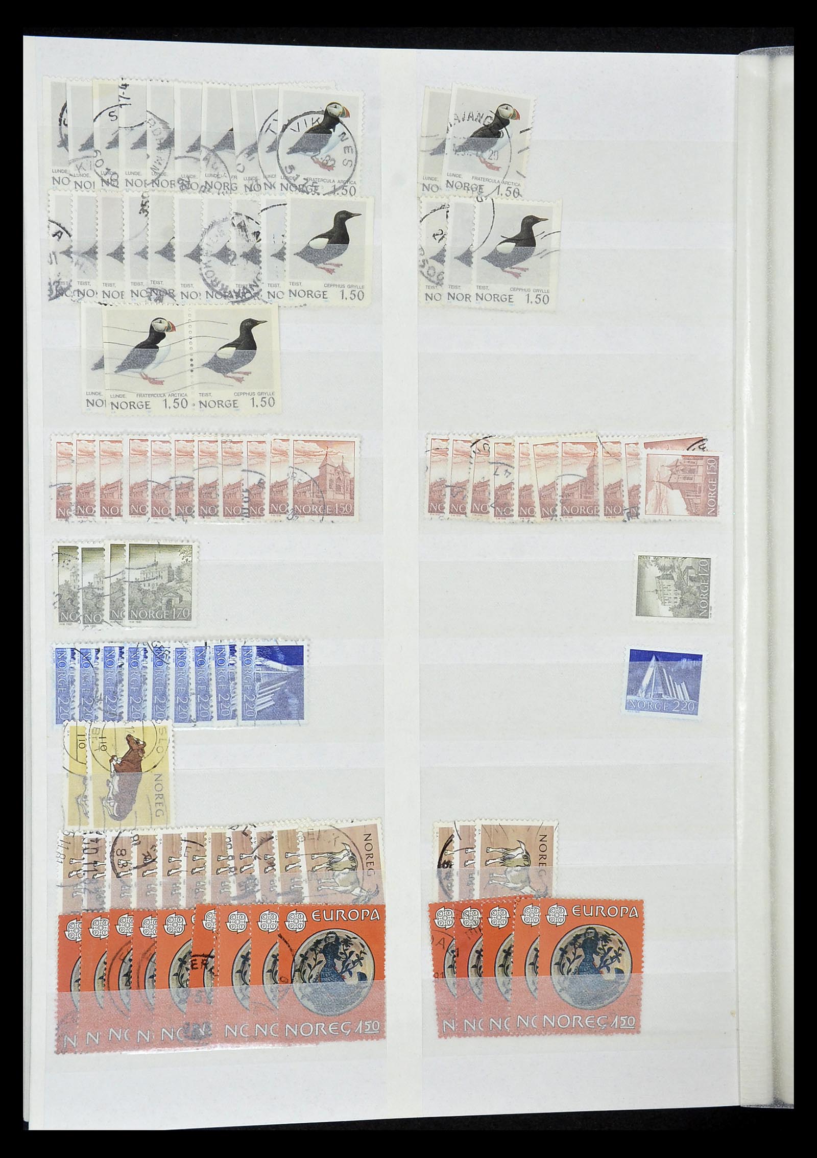 34616 028 - Postzegelverzameling 34616 Noorwegen 1970-2014.