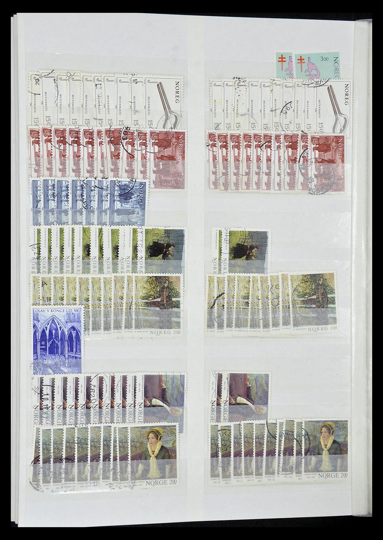 34616 032 - Postzegelverzameling 34616 Noorwegen 1970-2014.
