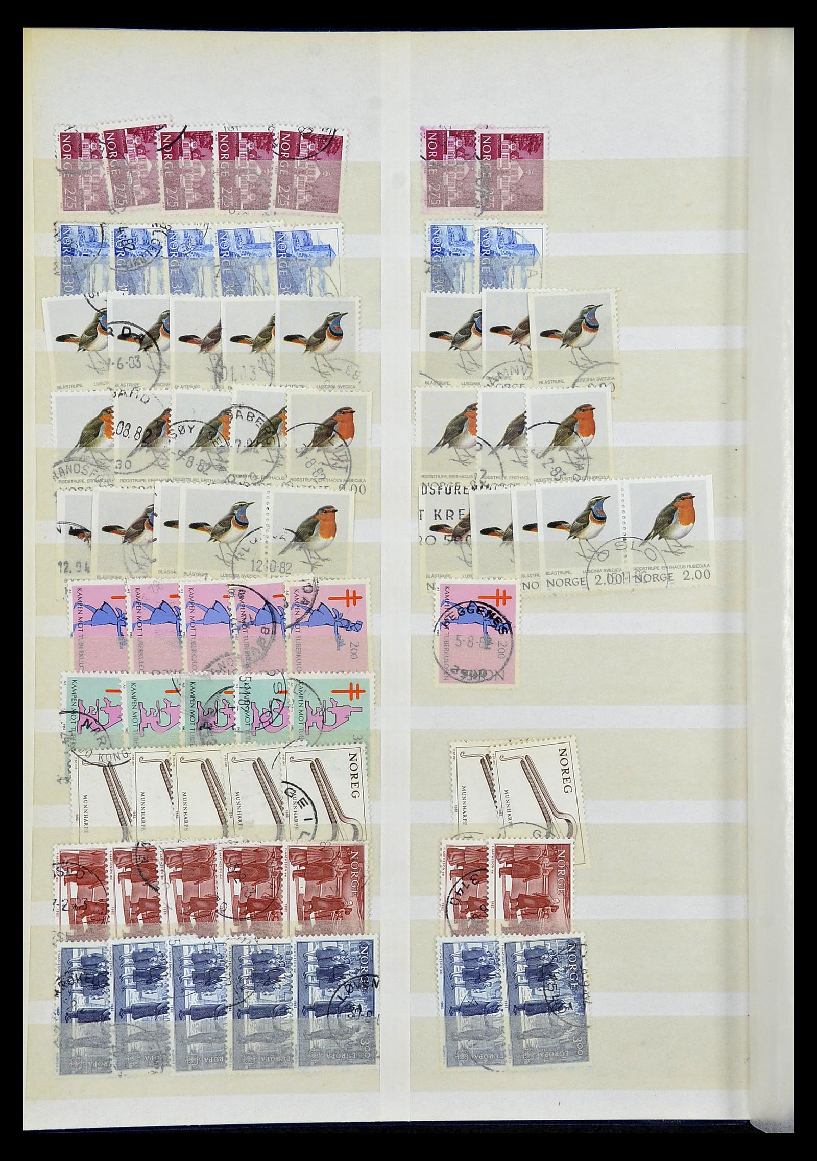 34616 092 - Stamp Collection 34616 Norway 1970-2014.