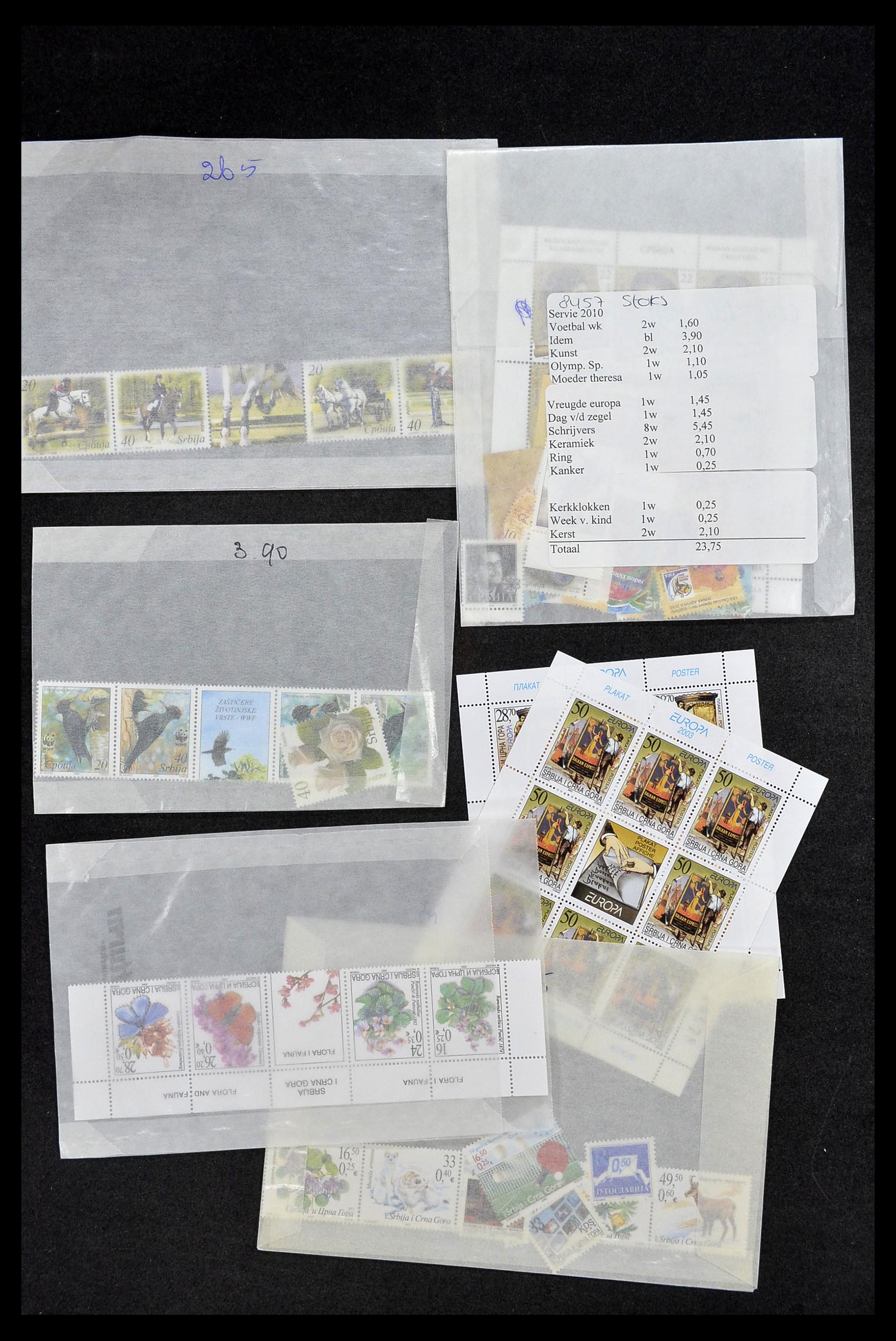 34617 001 - Postzegelverzameling 34617 Servië nieuwtjes t/m 2013.