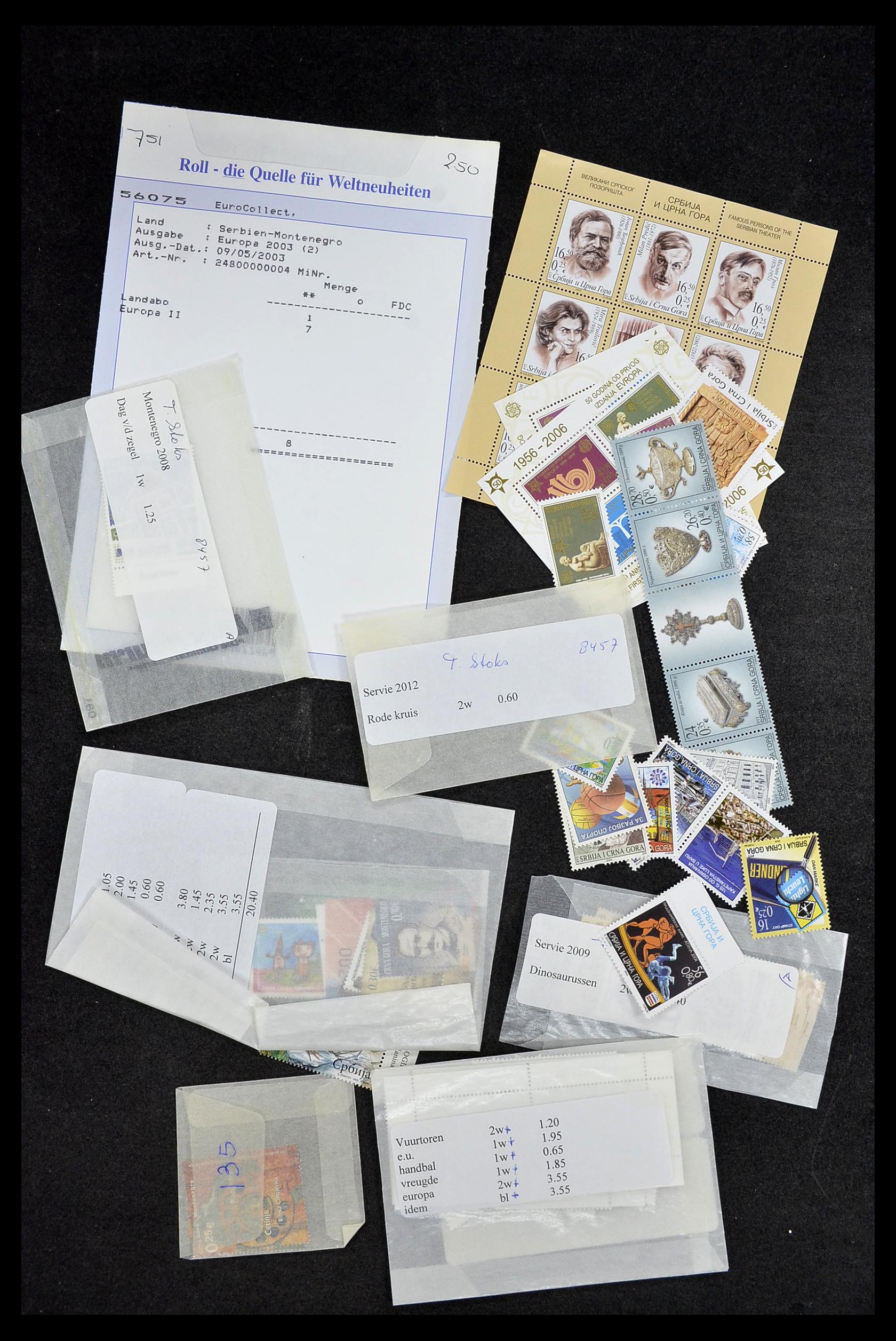 34617 012 - Postzegelverzameling 34617 Servië nieuwtjes t/m 2013.