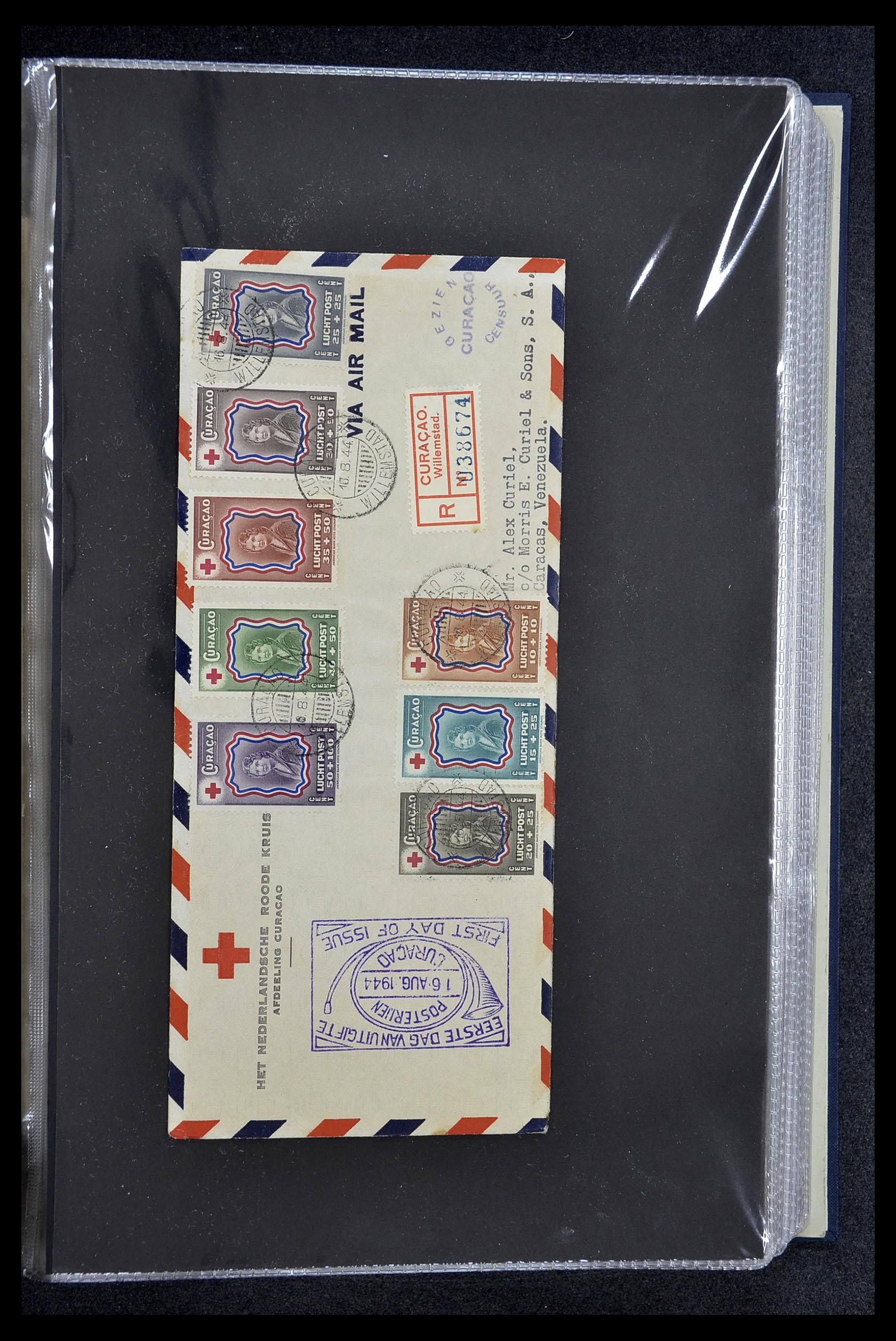 34619 001 - Postzegelverzameling 34619 Overzeese gebiedsdelen FDC's 1944-1978.