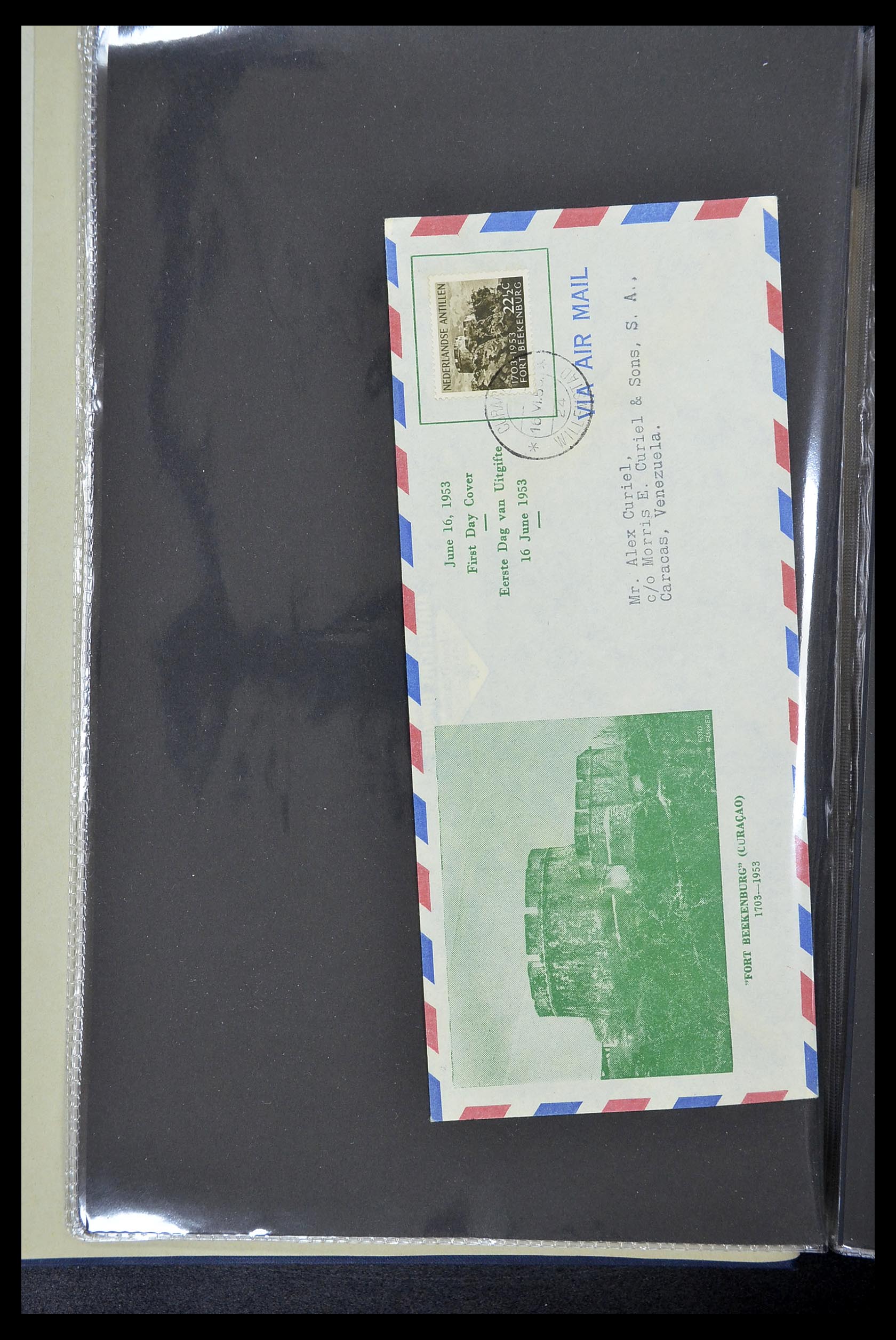 34619 005 - Postzegelverzameling 34619 Overzeese gebiedsdelen FDC's 1944-1978.
