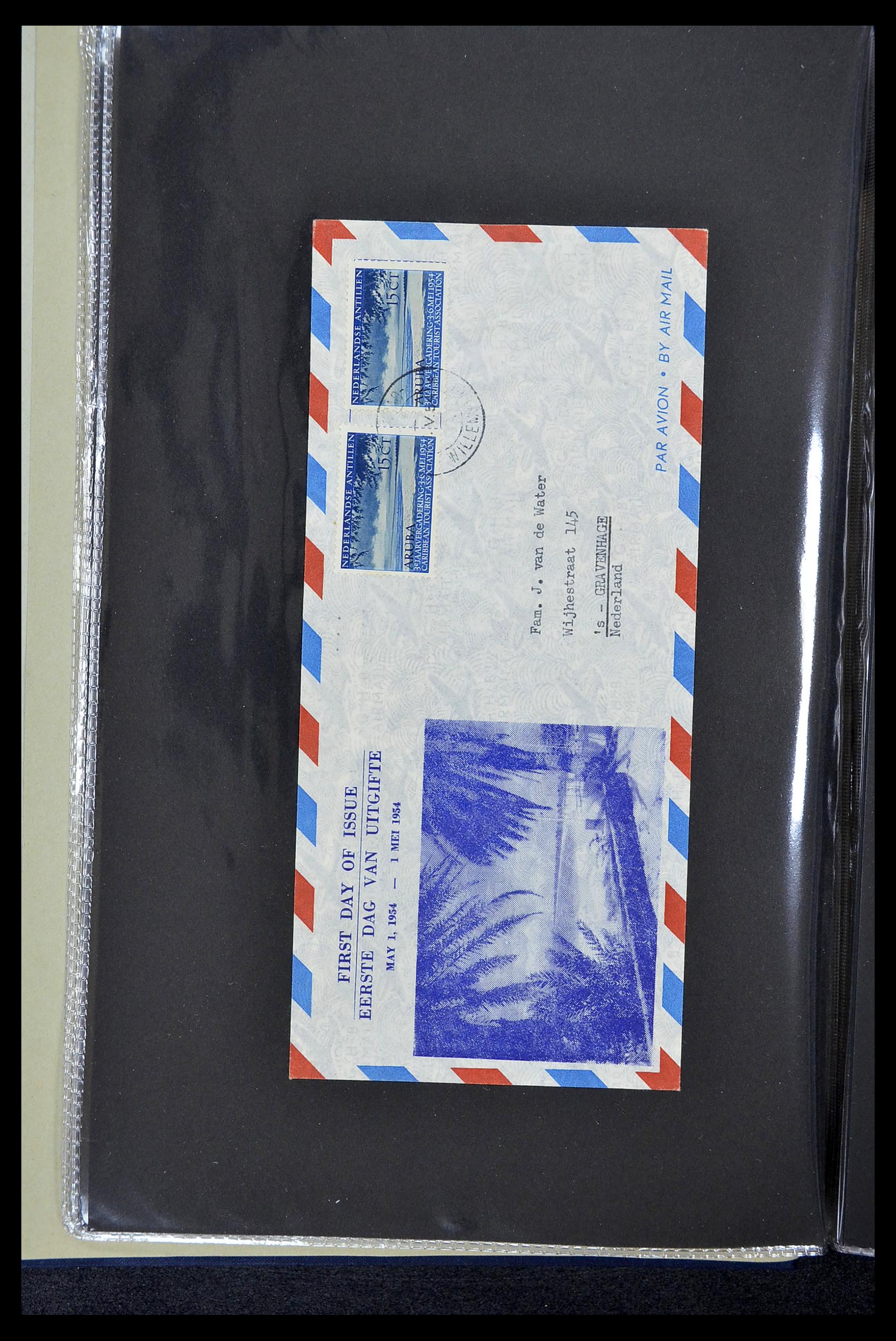 34619 006 - Postzegelverzameling 34619 Overzeese gebiedsdelen FDC's 1944-1978.