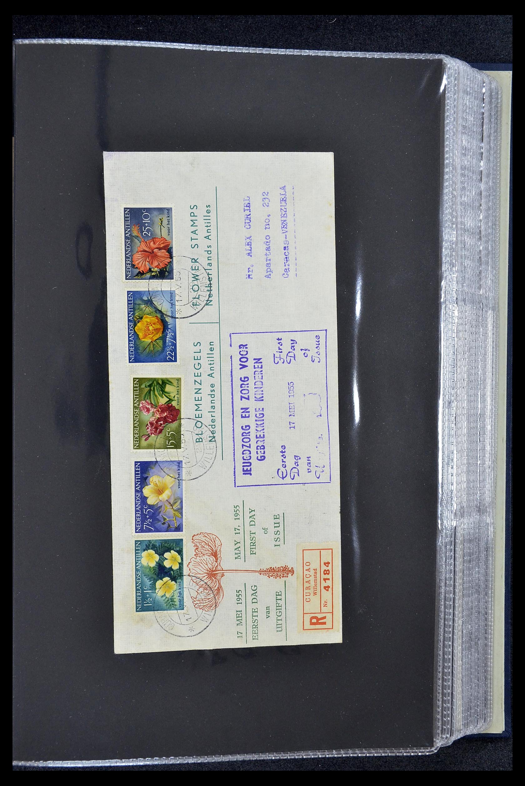 34619 007 - Stamp Collection 34619 Dutch territories FDC's 1944-1978.