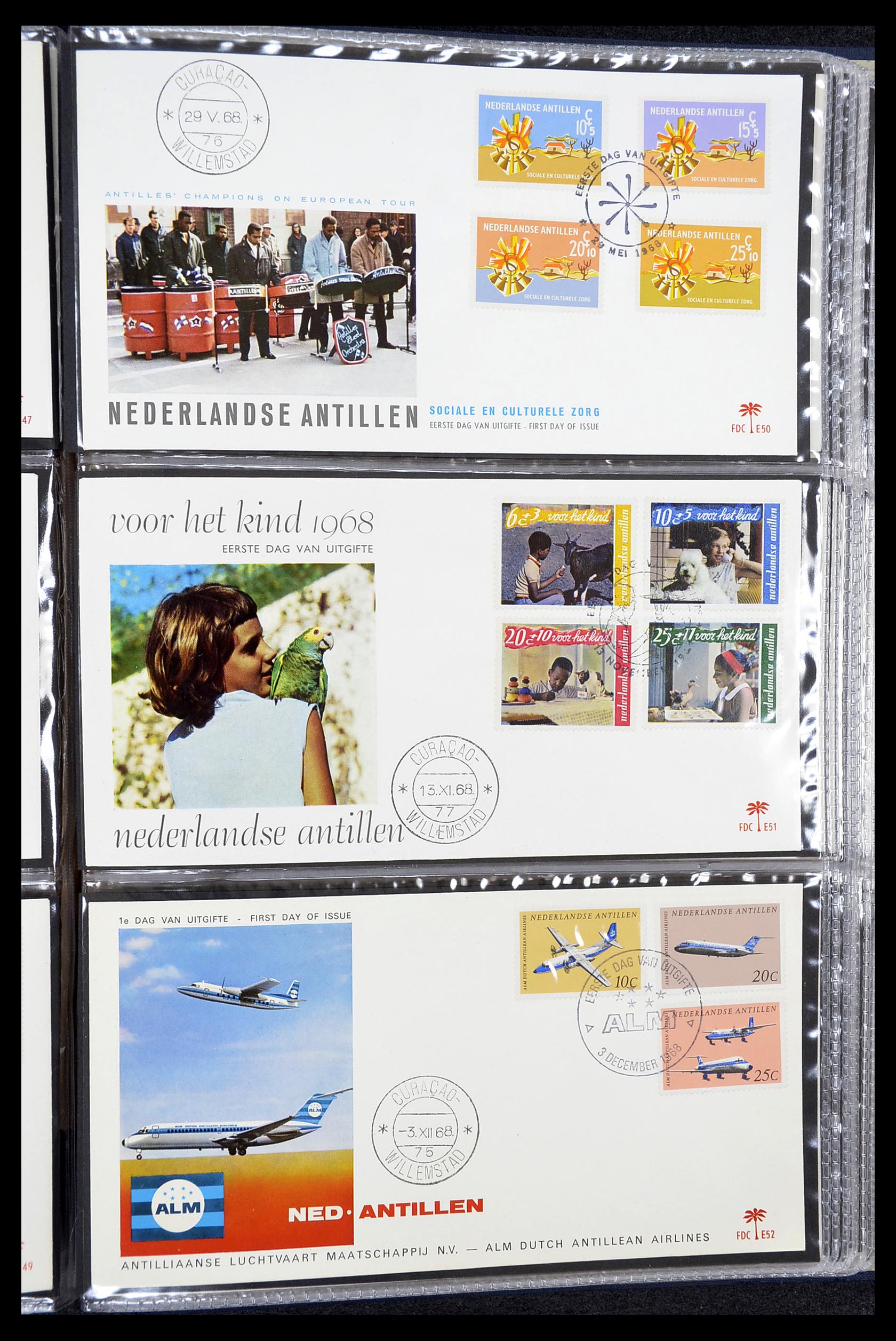 34619 032 - Stamp Collection 34619 Dutch territories FDC's 1944-1978.