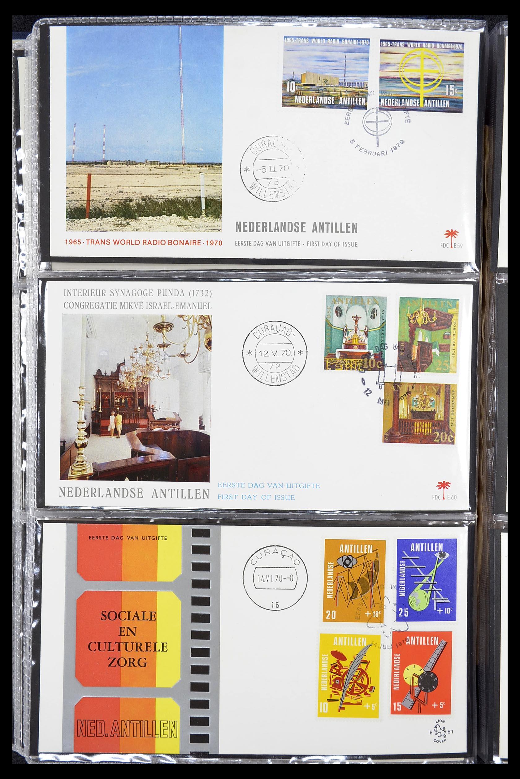 34619 035 - Stamp Collection 34619 Dutch territories FDC's 1944-1978.