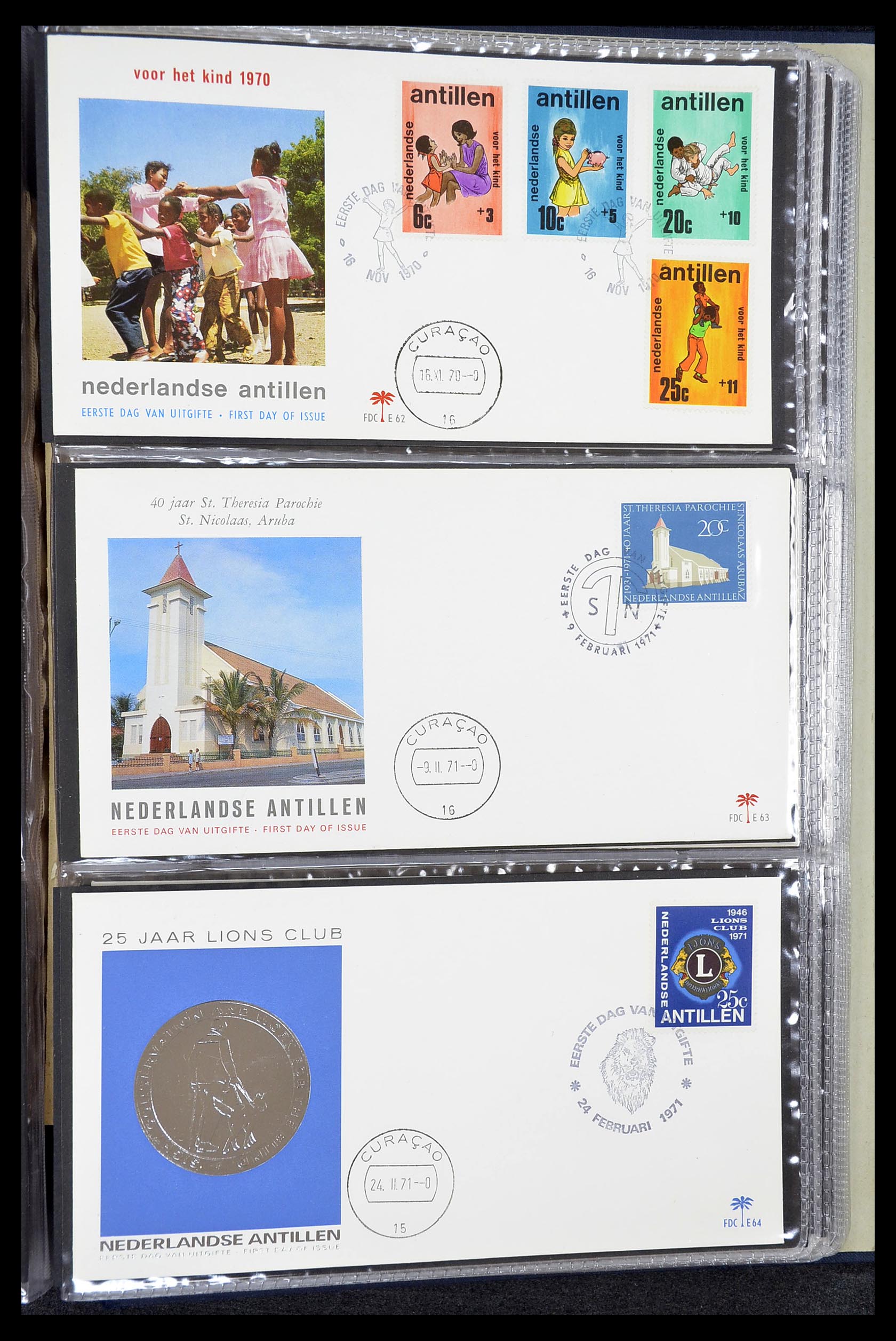 34619 036 - Stamp Collection 34619 Dutch territories FDC's 1944-1978.