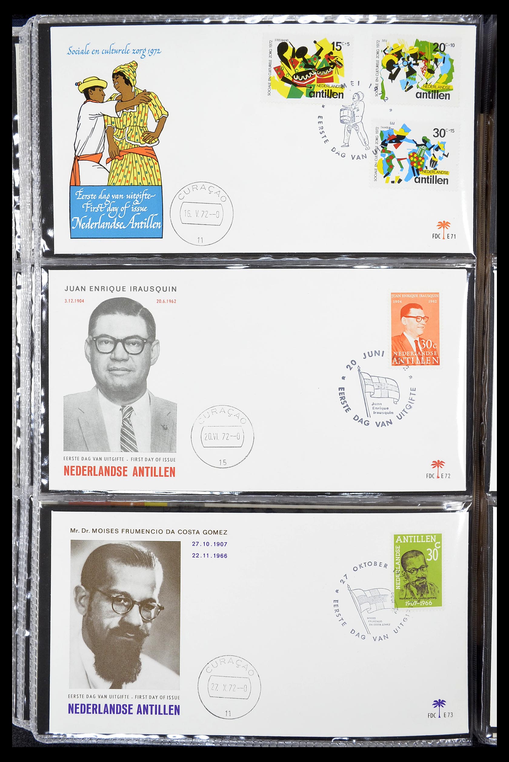 34619 039 - Stamp Collection 34619 Dutch territories FDC's 1944-1978.
