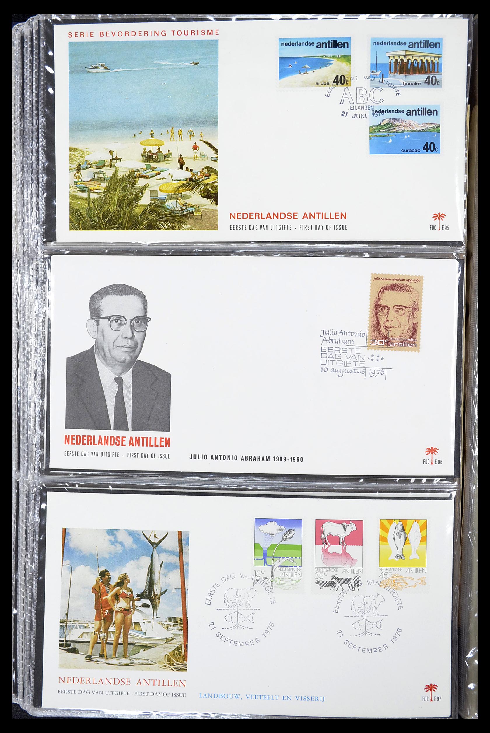 34619 047 - Stamp Collection 34619 Dutch territories FDC's 1944-1978.