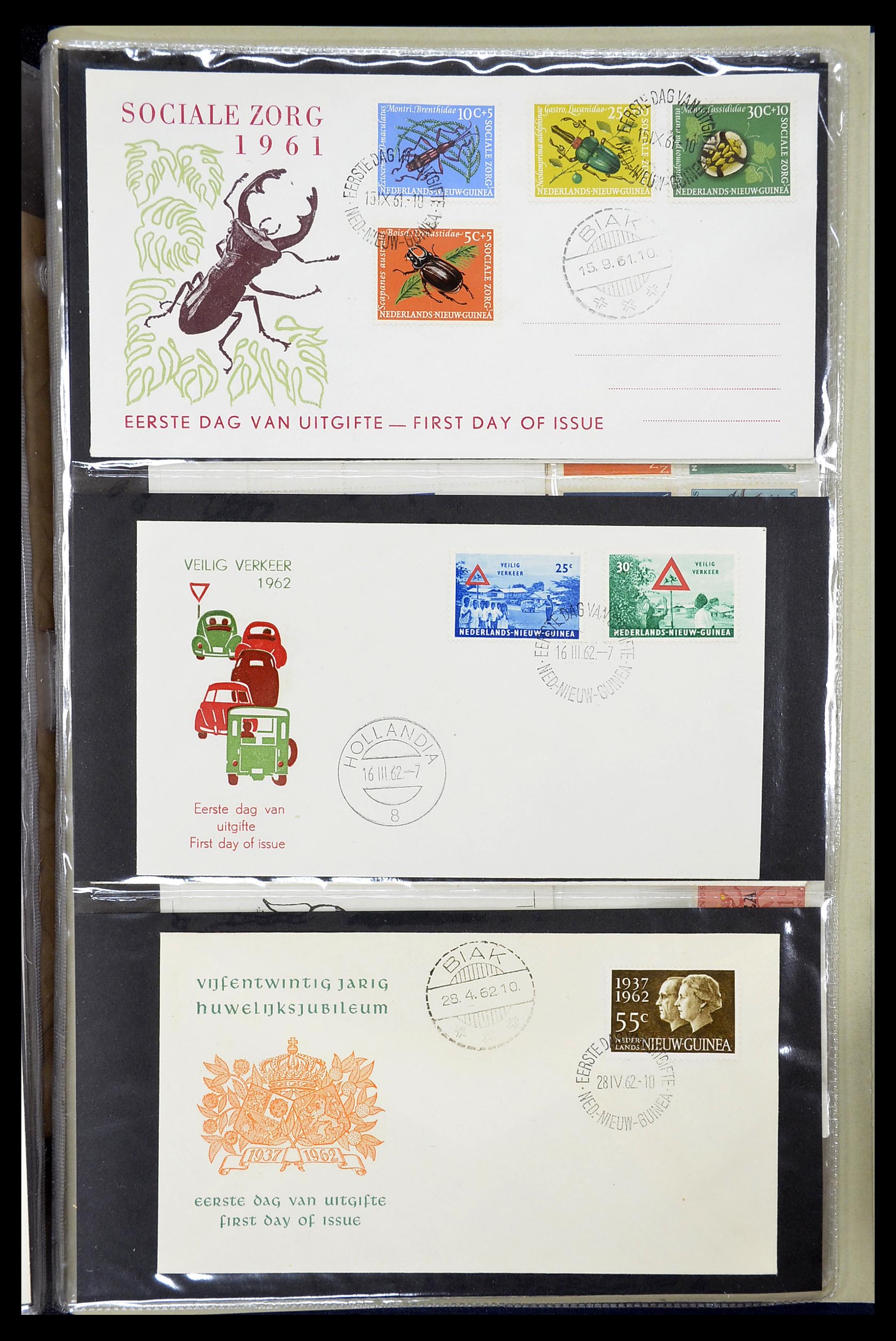 34619 102 - Stamp Collection 34619 Dutch territories FDC's 1944-1978.