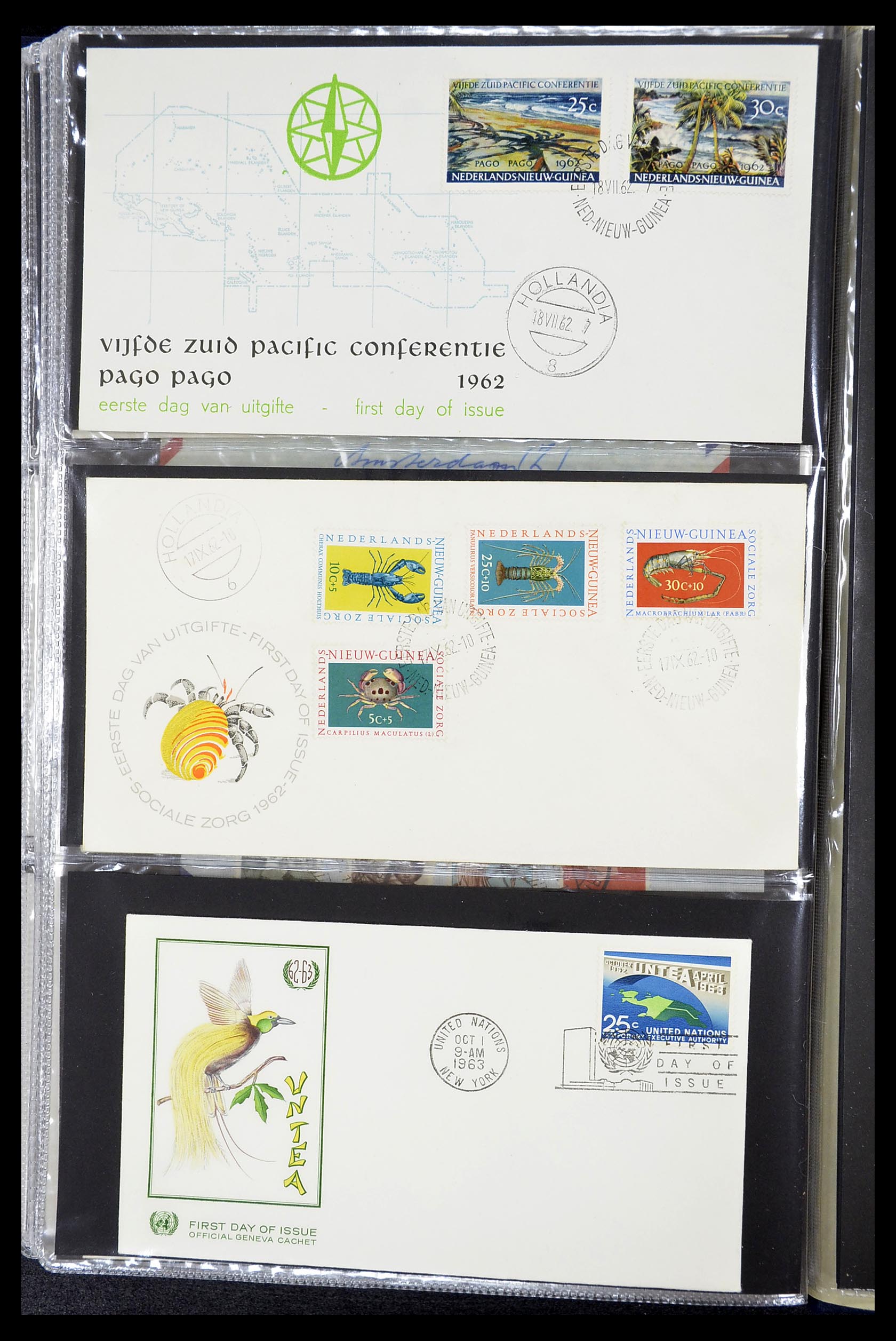 34619 103 - Stamp Collection 34619 Dutch territories FDC's 1944-1978.