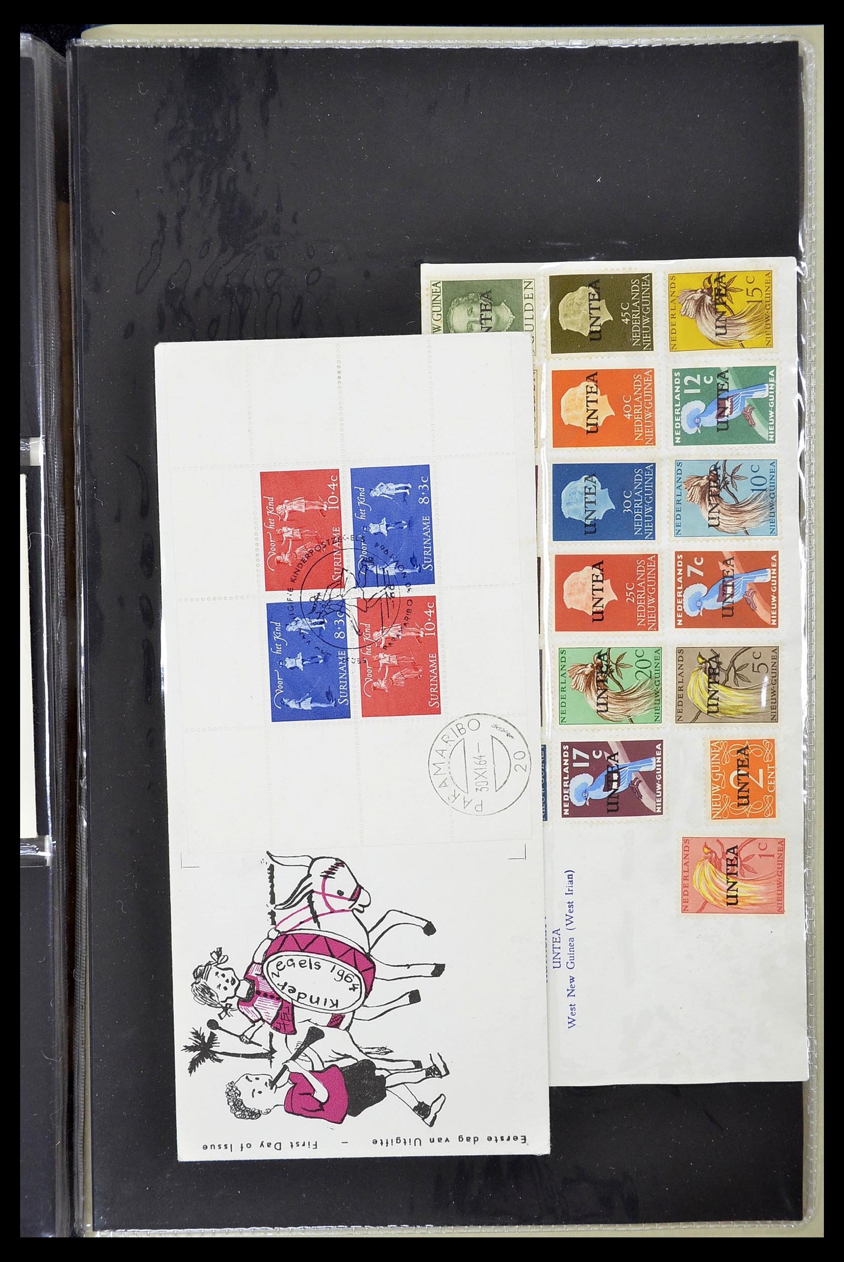 34619 104 - Stamp Collection 34619 Dutch territories FDC's 1944-1978.