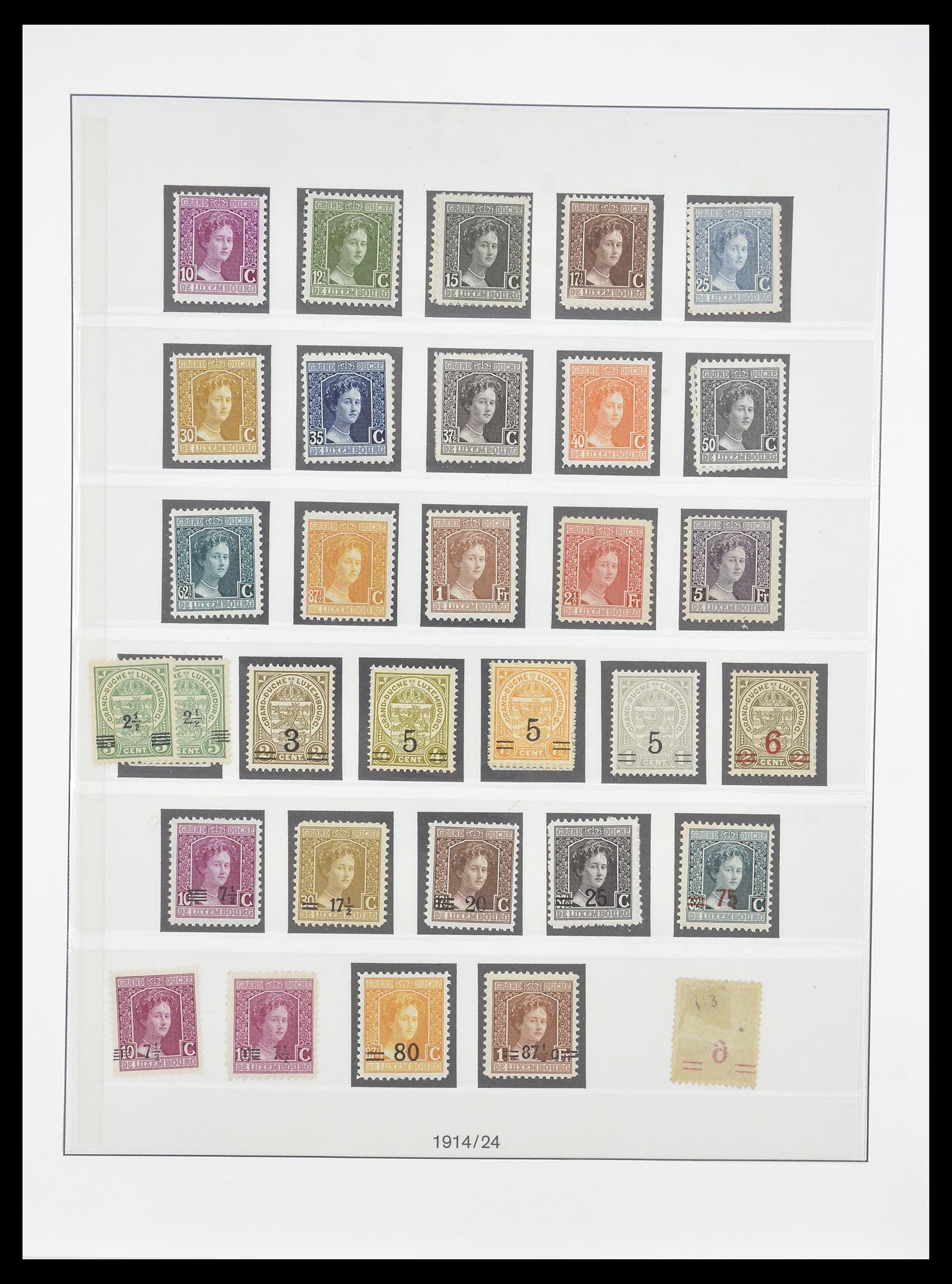 34620 003 - Postzegelverzameling 34620 Luxemburg 1906-2010.