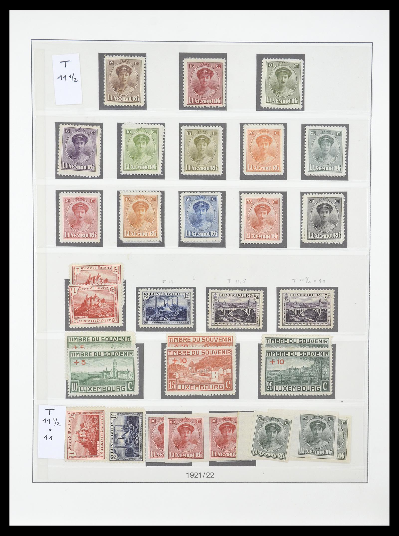 34620 007 - Postzegelverzameling 34620 Luxemburg 1906-2010.