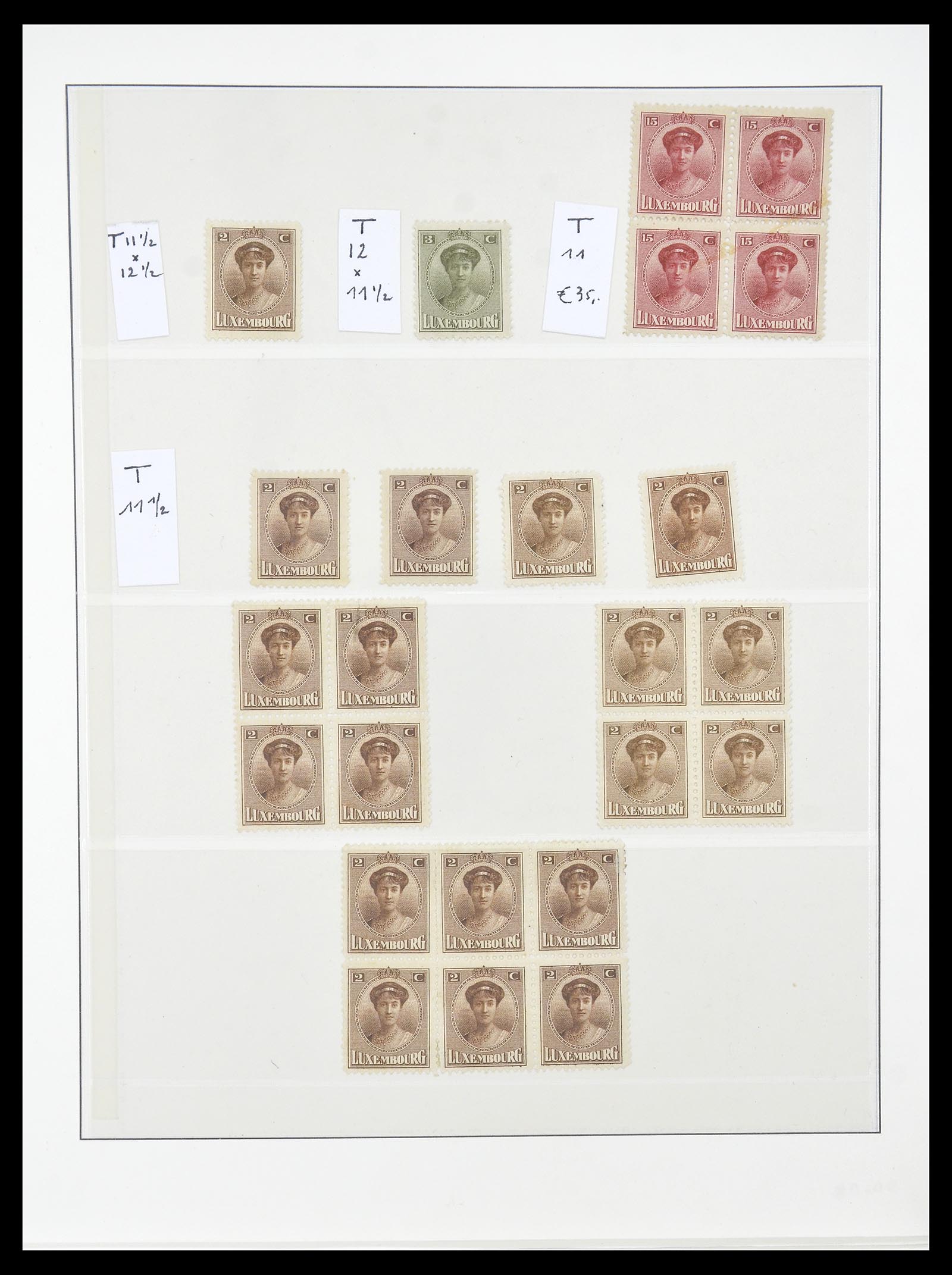 34620 008 - Postzegelverzameling 34620 Luxemburg 1906-2010.