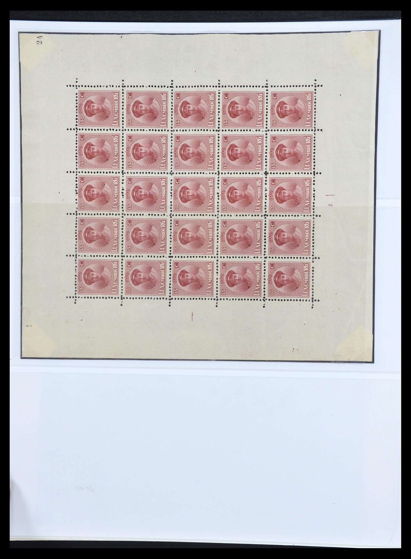 34620 014 - Postzegelverzameling 34620 Luxemburg 1906-2010.