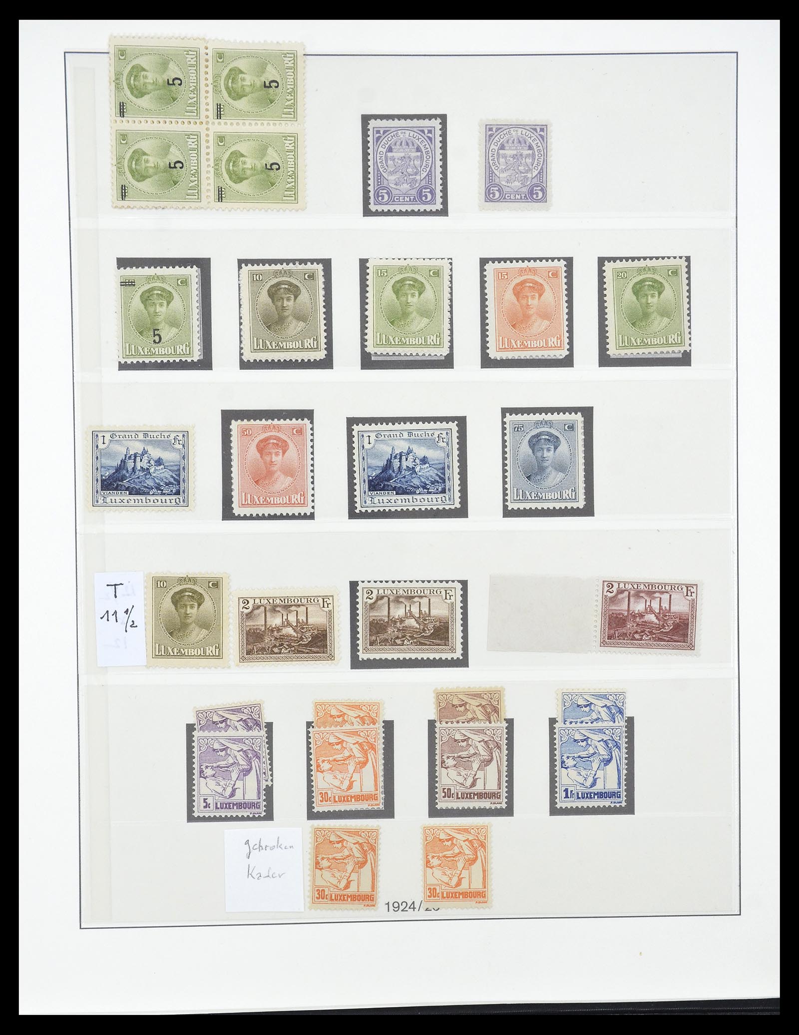 34620 019 - Postzegelverzameling 34620 Luxemburg 1906-2010.
