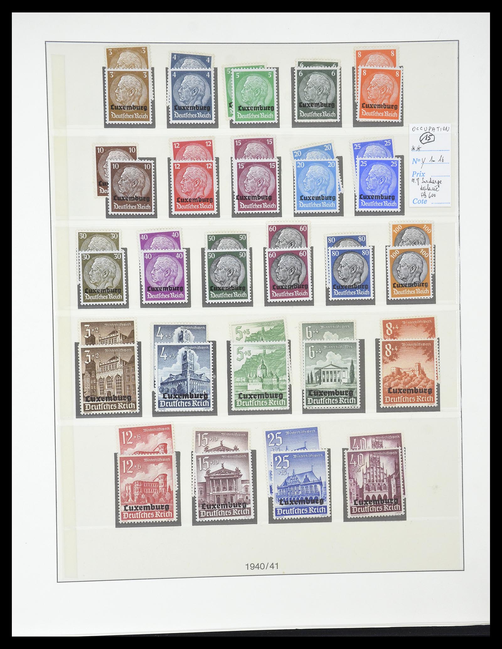 34620 036 - Postzegelverzameling 34620 Luxemburg 1906-2010.