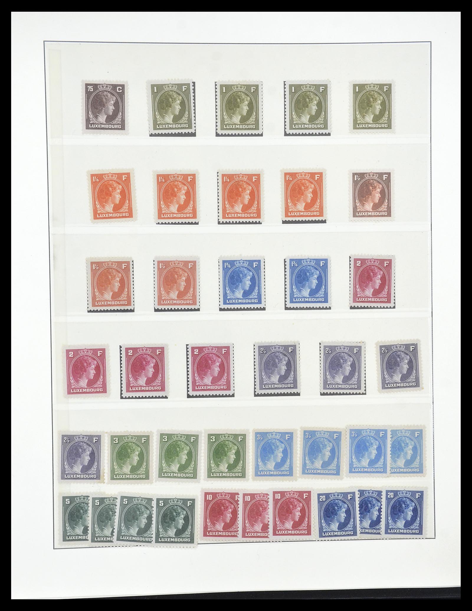34620 040 - Postzegelverzameling 34620 Luxemburg 1906-2010.