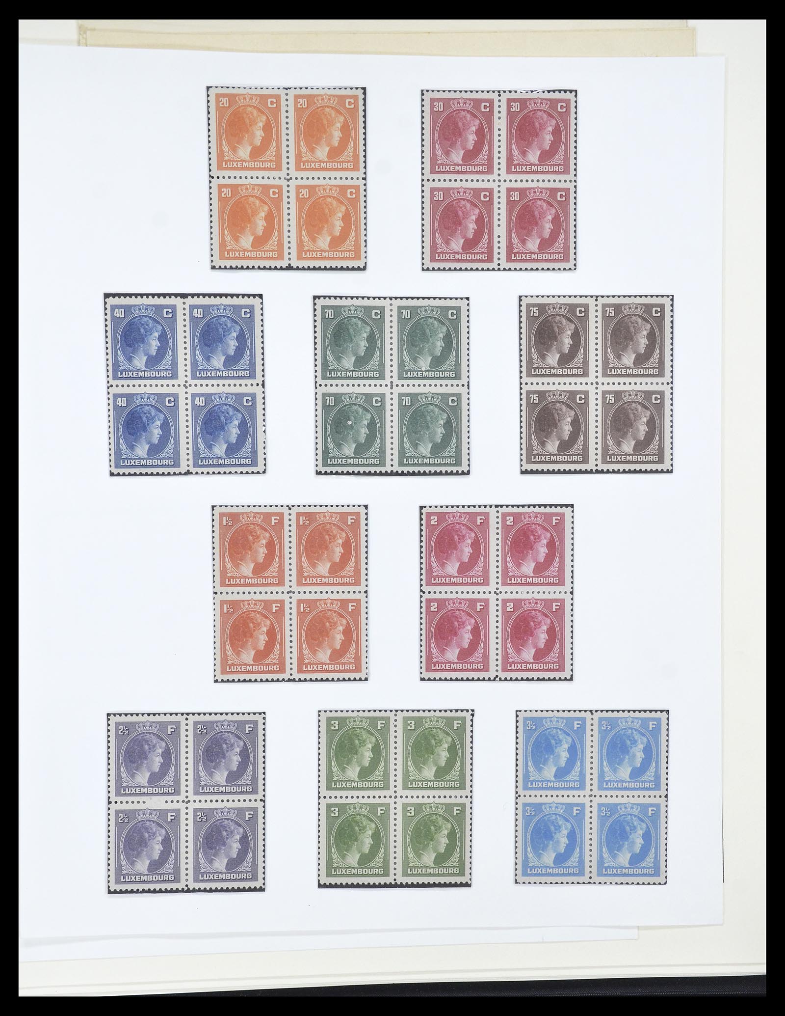 34620 041 - Postzegelverzameling 34620 Luxemburg 1906-2010.