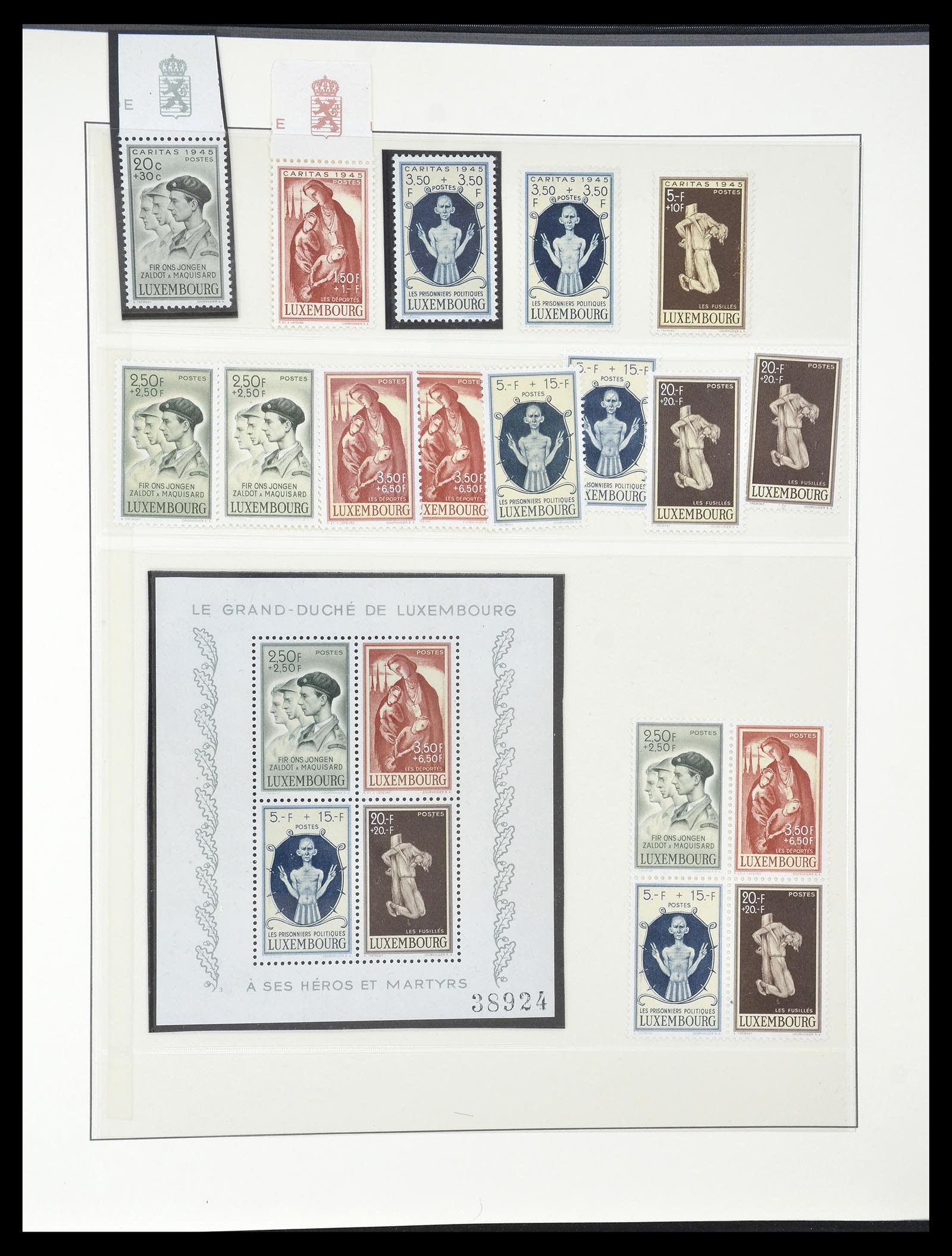 34620 049 - Postzegelverzameling 34620 Luxemburg 1906-2010.