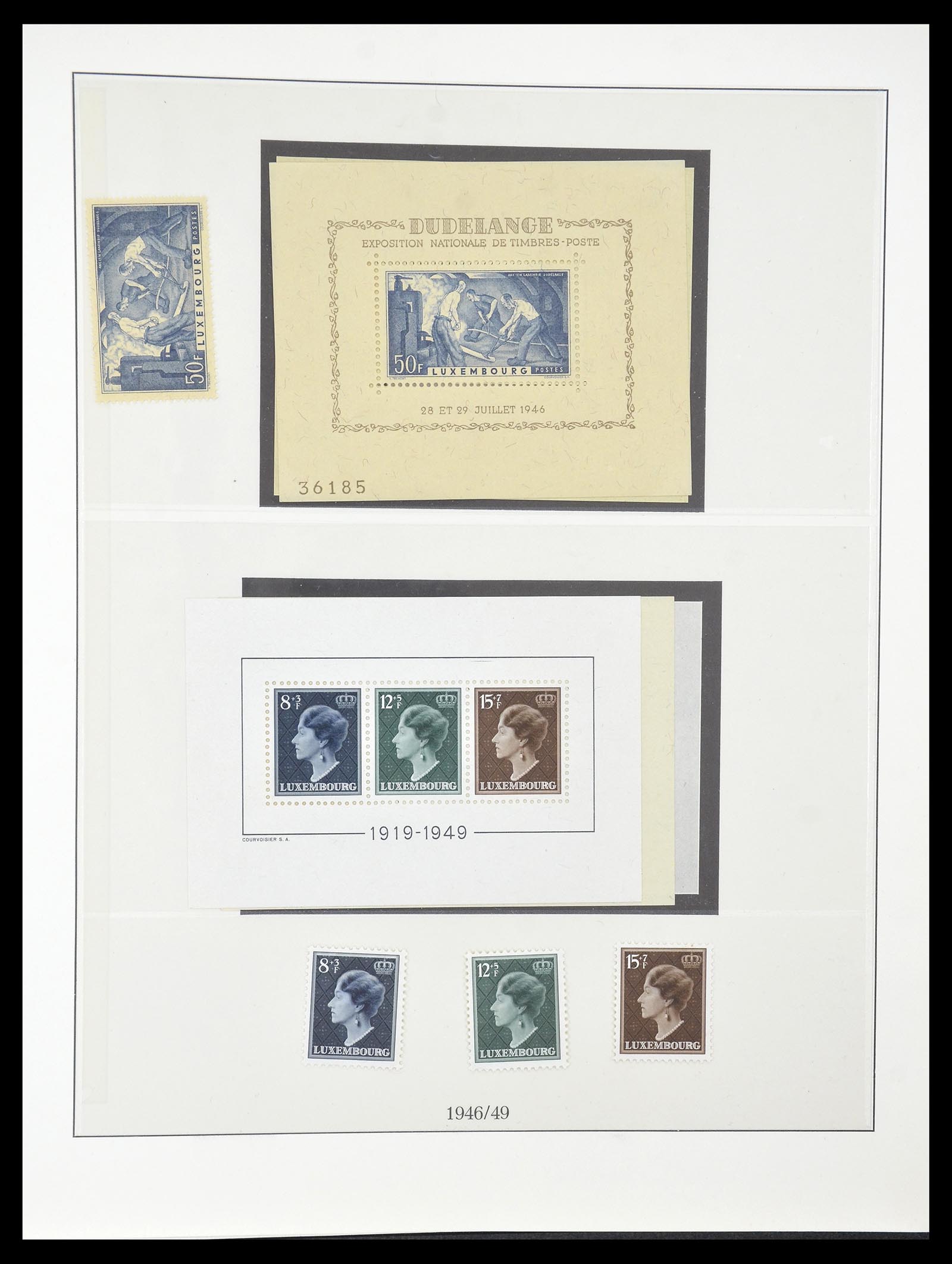34620 054 - Postzegelverzameling 34620 Luxemburg 1906-2010.