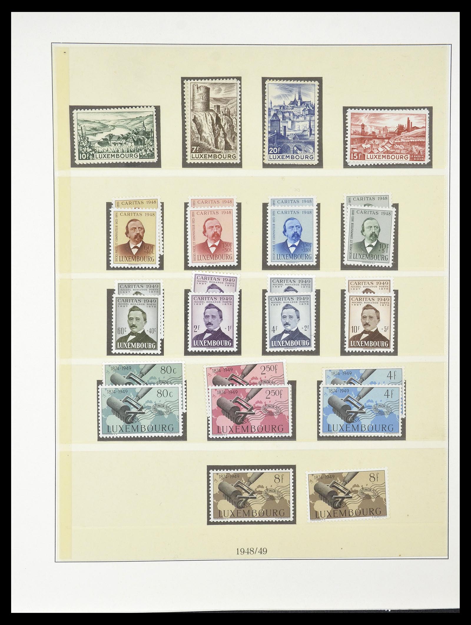 34620 056 - Stamp Collection 34620 Luxembourg 1906-2010.