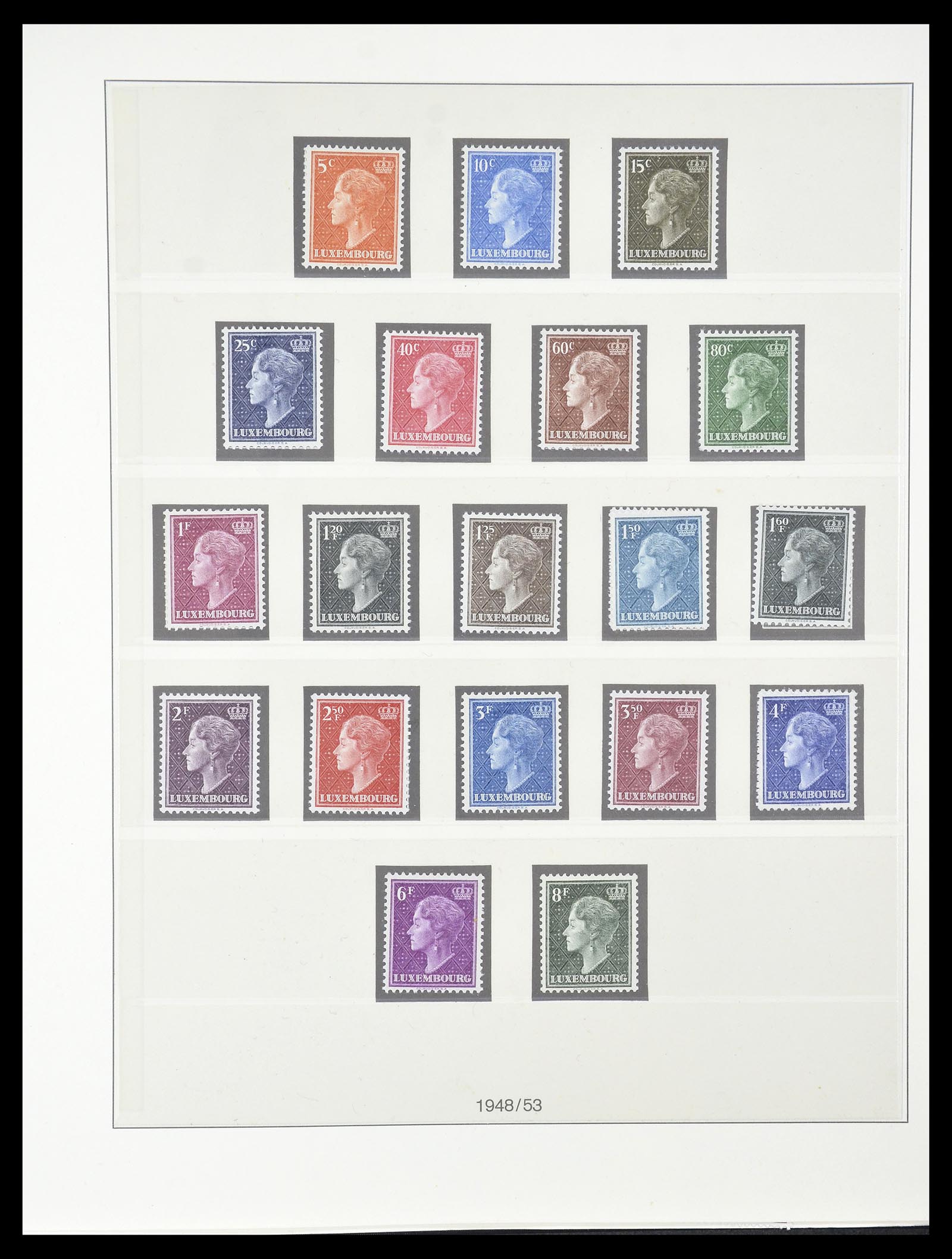 34620 058 - Postzegelverzameling 34620 Luxemburg 1906-2010.
